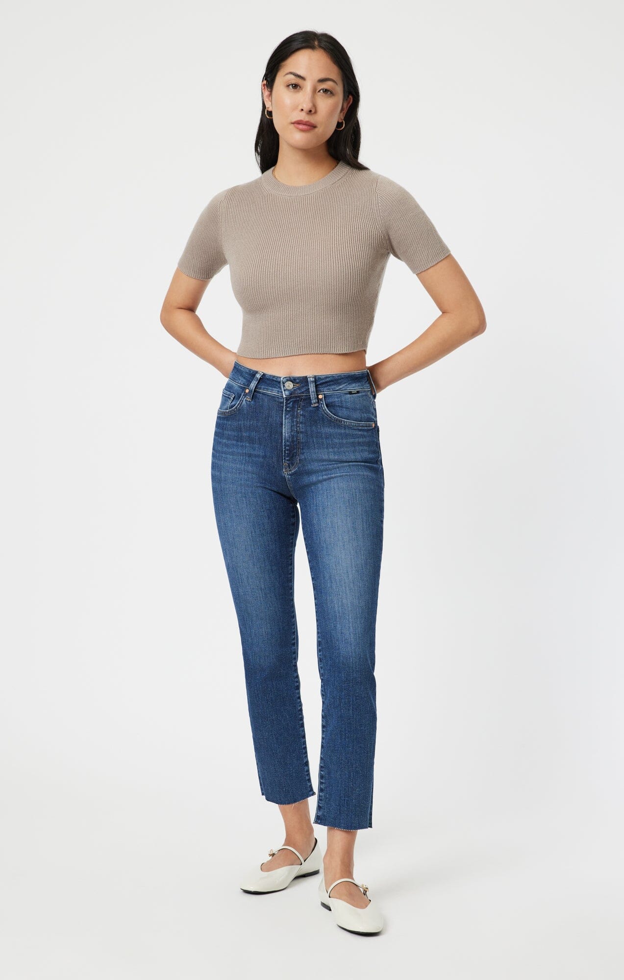 VIOLA STRAIGHT LEG IN DEEP FLEX BLUE - Mavi Jeans