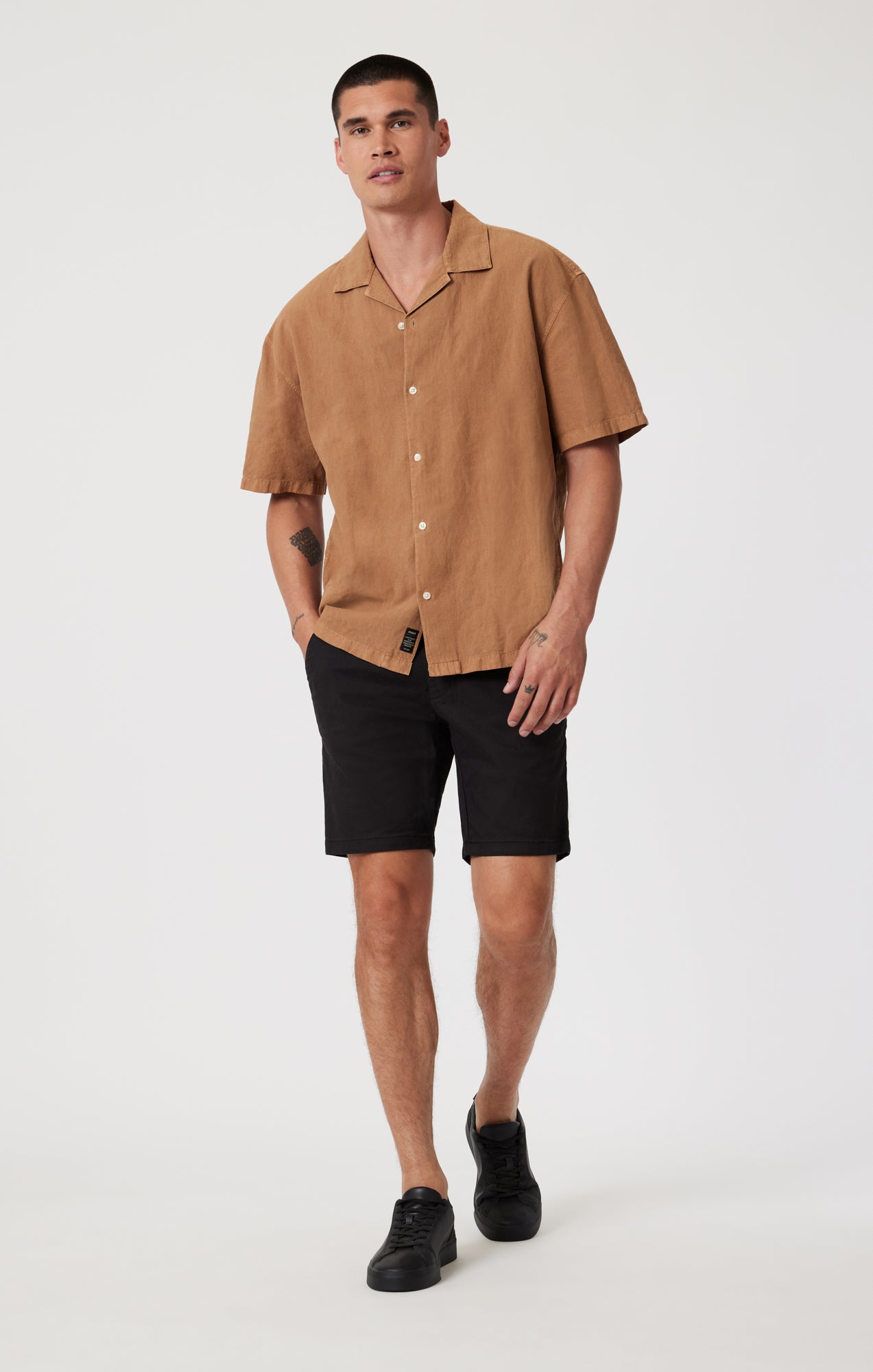 NOAH SHORTS IN BLACK LUXE TWILL - Mavi Jeans