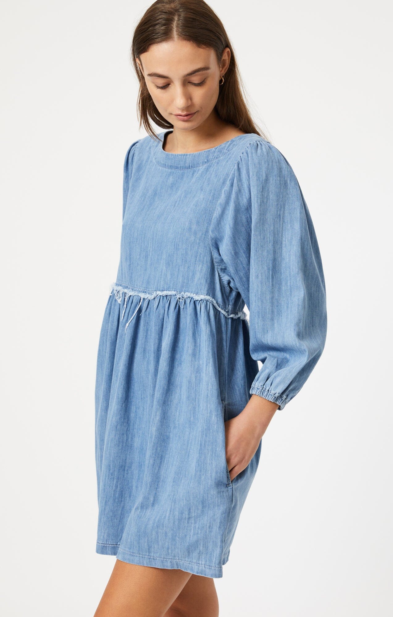 DORY DRESS IN MID BLUE LIGHT DENIM - Mavi Jeans
