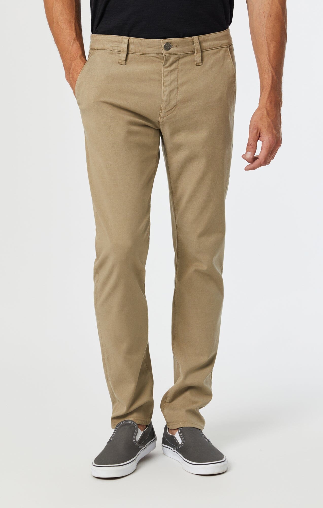 MILTON SLIM STRAIGHT CHINO IN BEIGE LUXE TWILL - Mavi Jeans