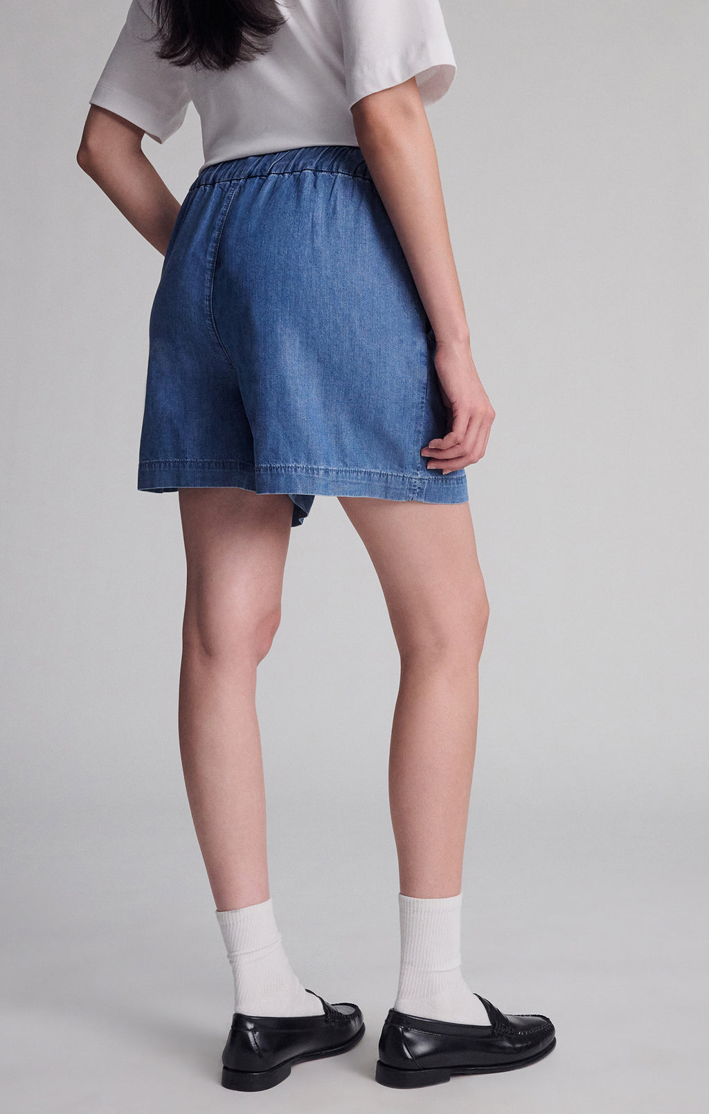 SPORTY LUXE CREW NECK T-SHIRT IN WHITE - Mavi Jeans