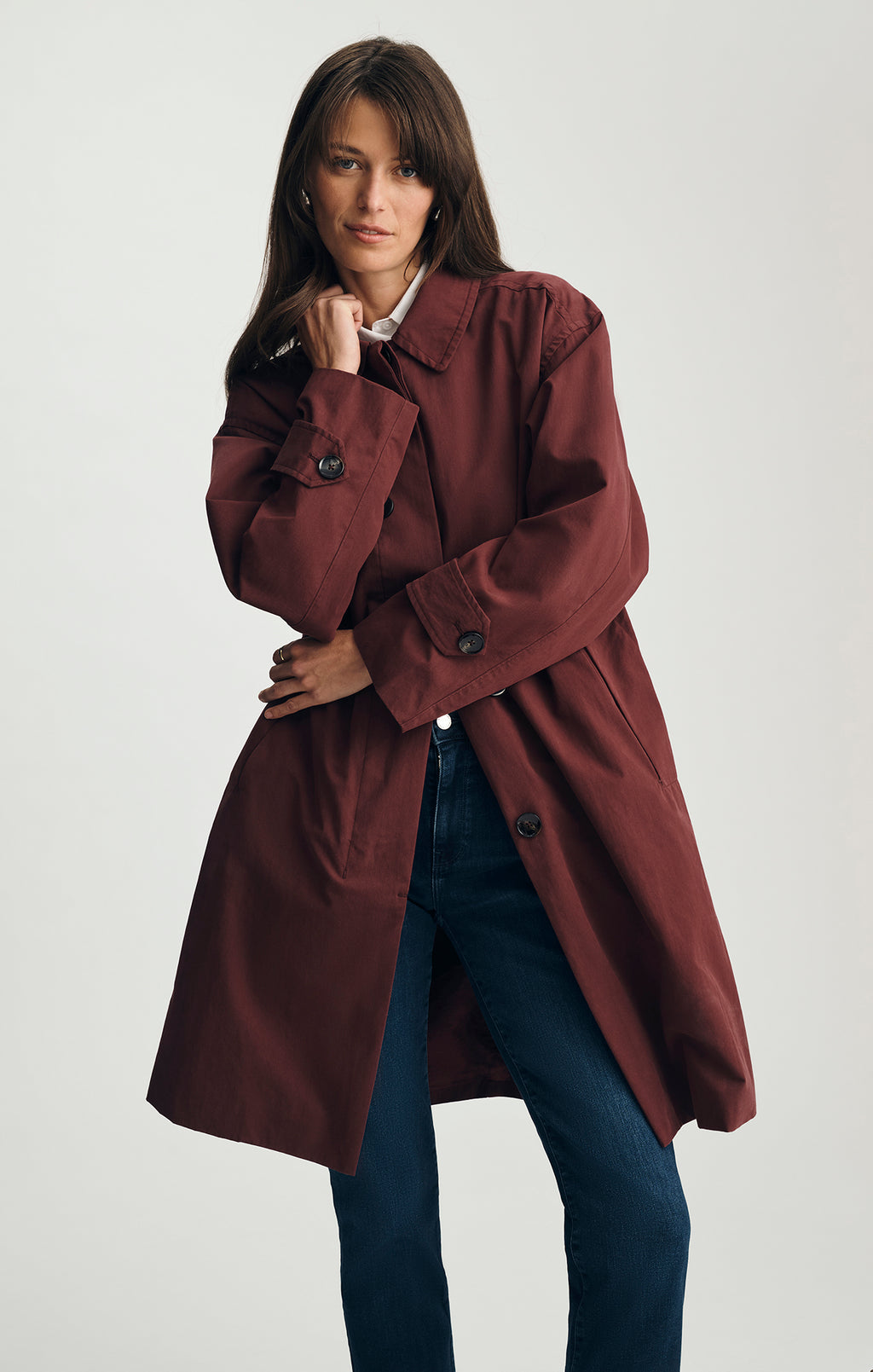 OVERSIZED TRENCH COAT IN PORT ROYALE - Mavi Jeans