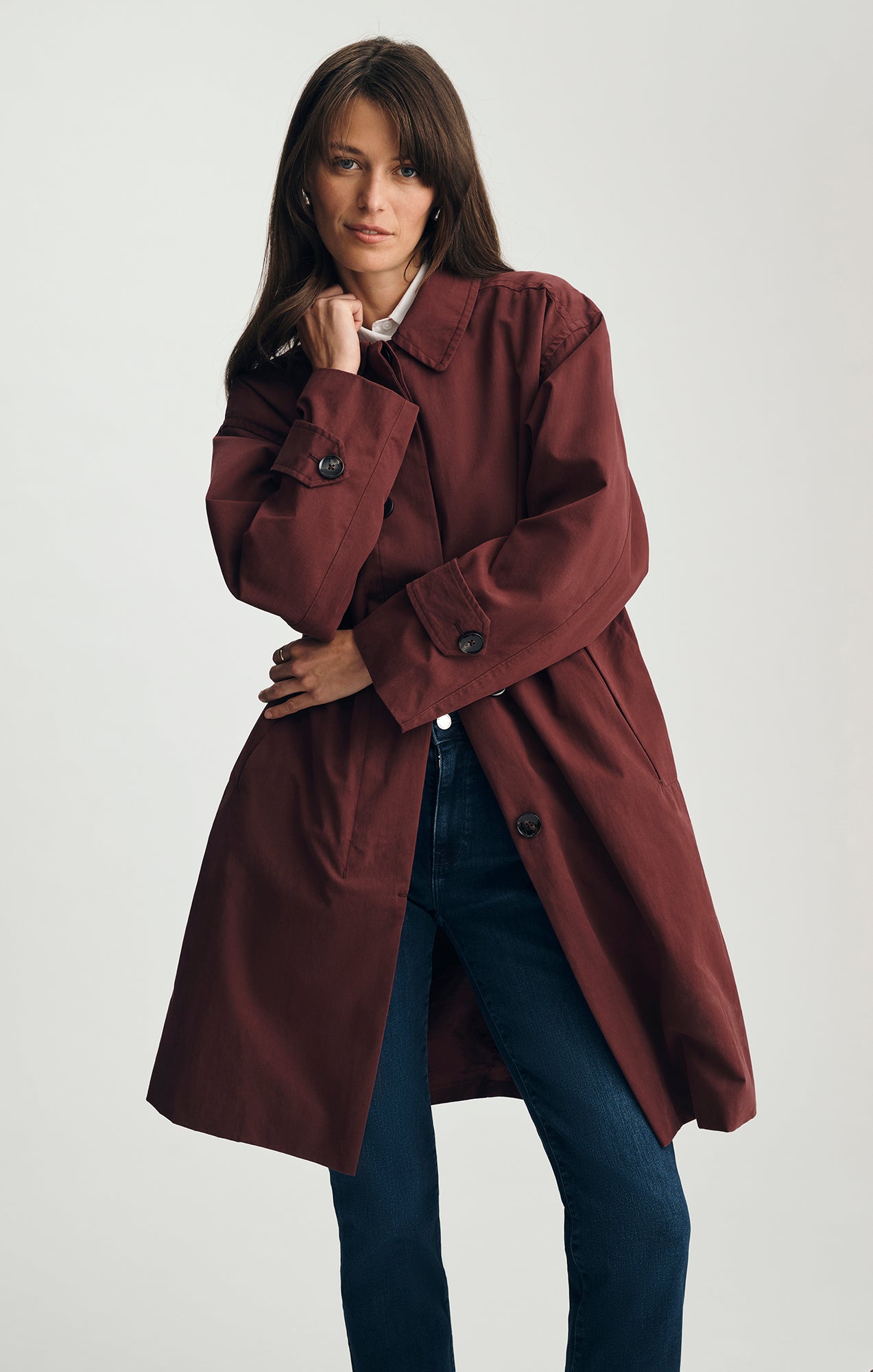 OVERSIZED TRENCH COAT IN PORT ROYALE - Mavi Jeans