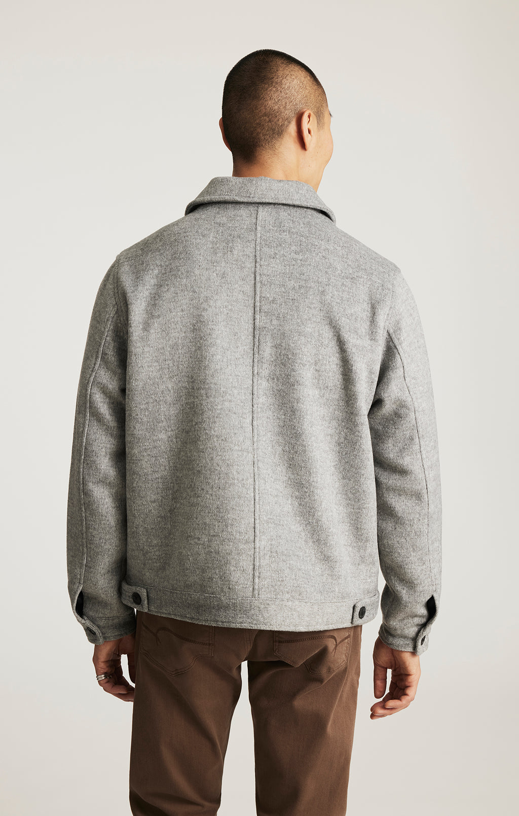DOUBLE POCKET JACKET IN GREY MELANGE - Mavi Jeans