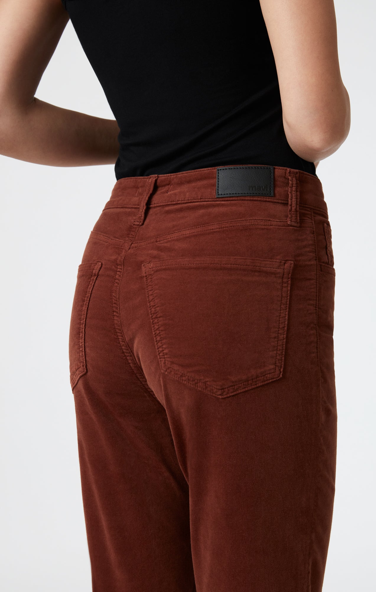 LOS ANGELES FLARE IN BROWN VELVET - Mavi Jeans