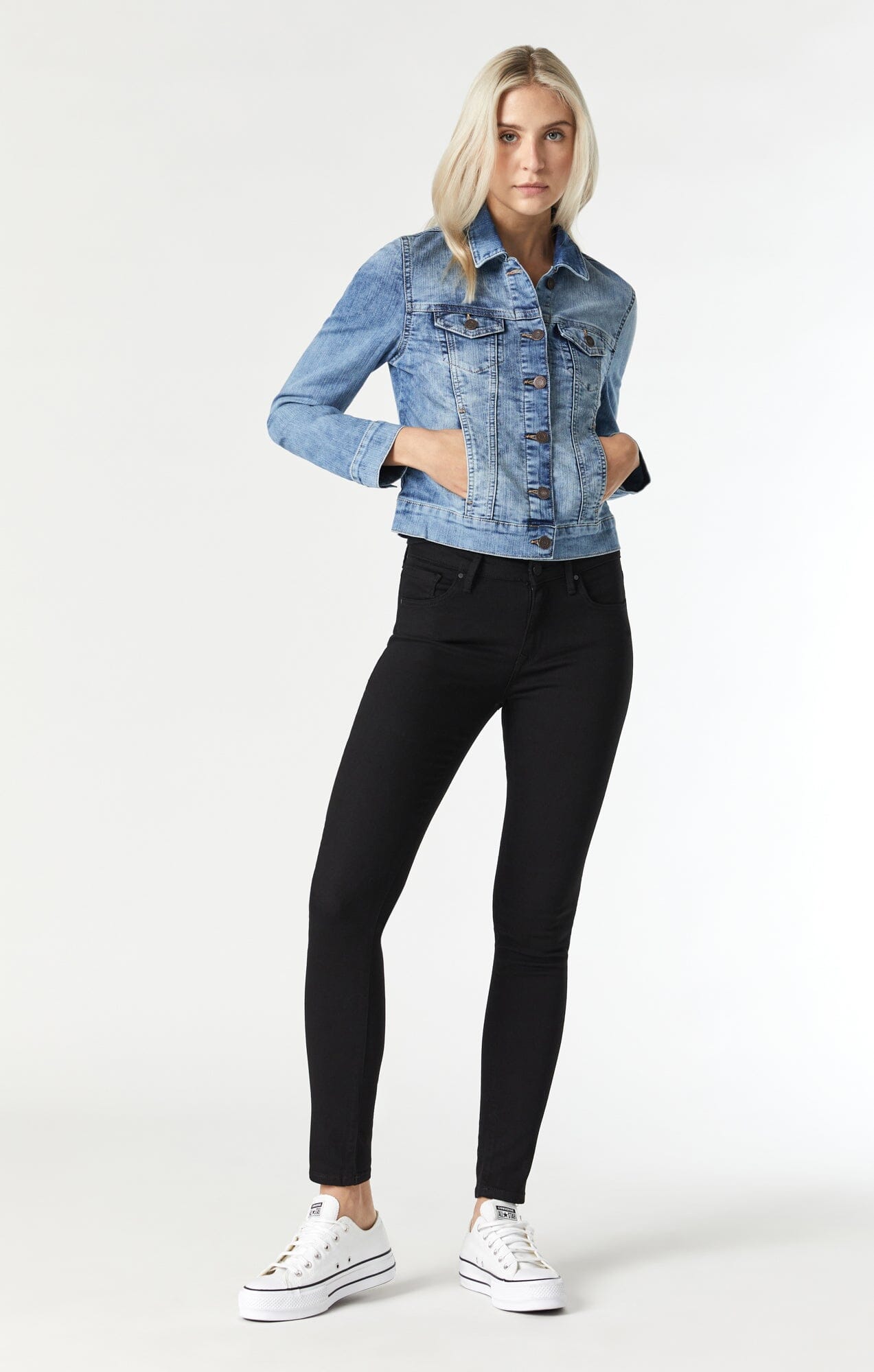 SAMANTHA DENIM JACKET IN BLEACH RANDOM NOLITA - Mavi Jeans
