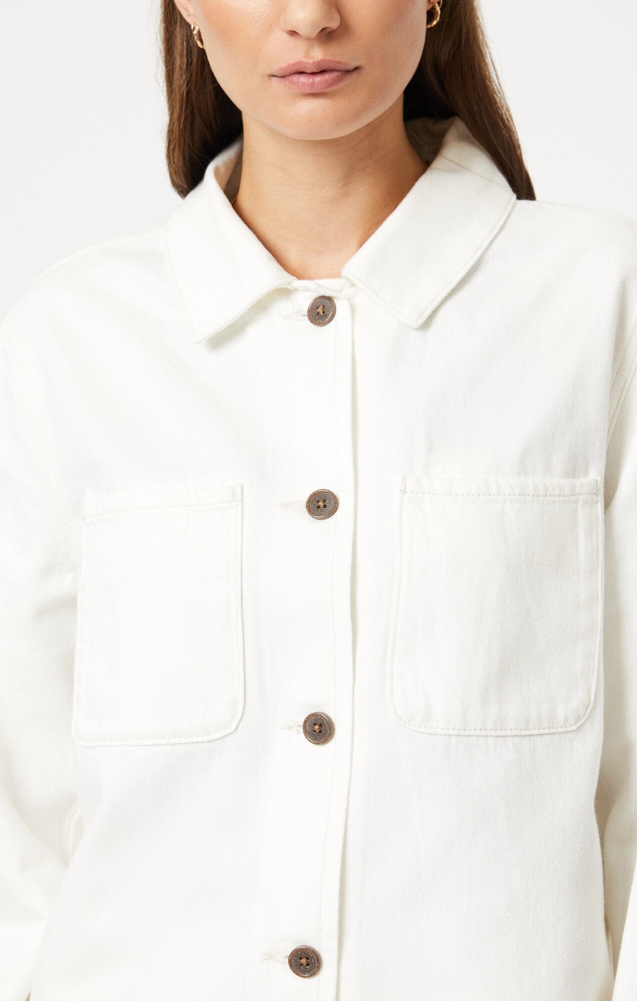 NOLA JACKET IN OFF WHITE WELL BLUE - Mavi Jeans