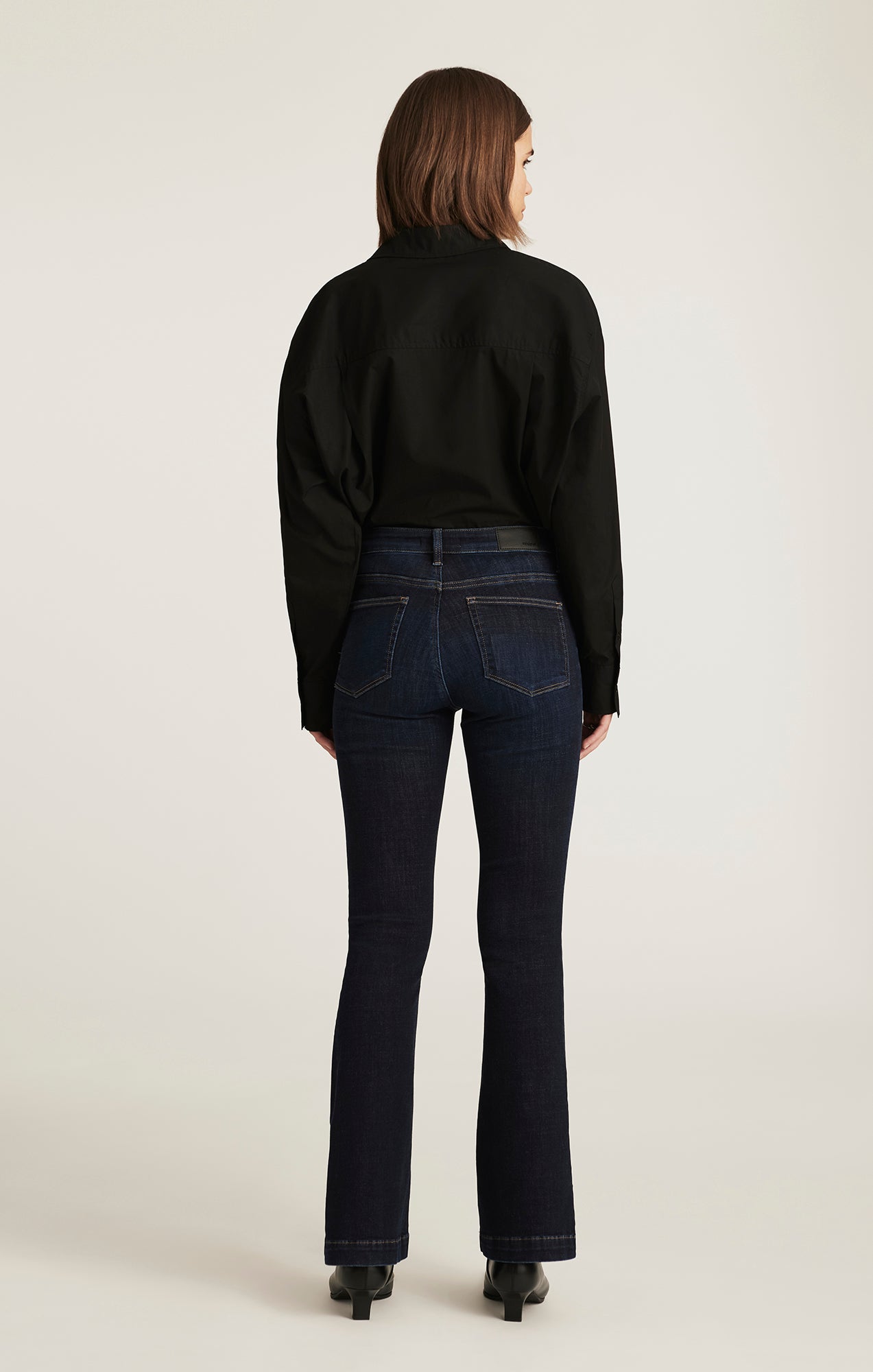 SYDNEY FLARE IN DARK BRUSHED FEATHER BLUE - Mavi Jeans