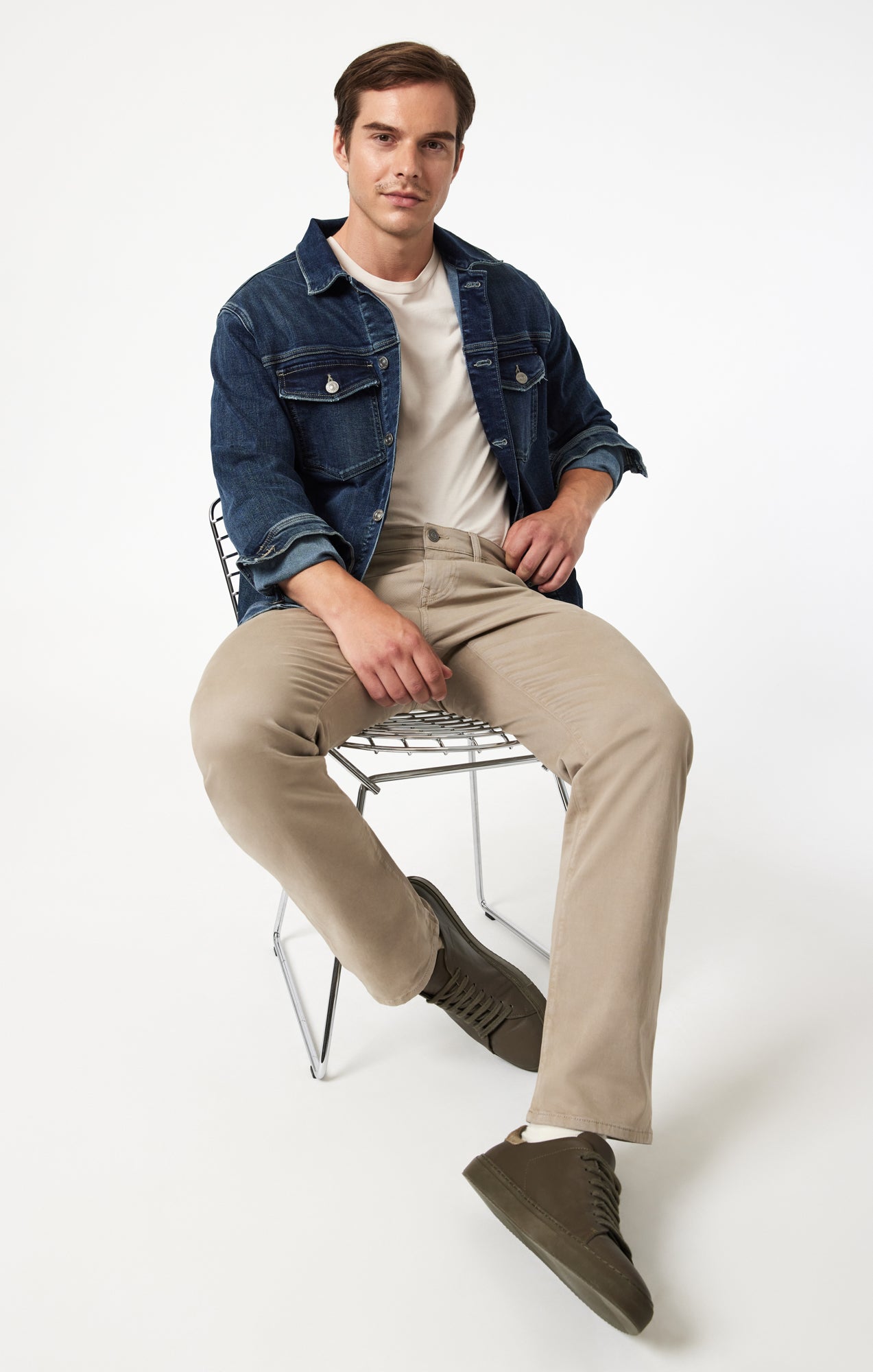 Mavi Men's Zach Straight Leg In Sand Casual Twill – Mavi Jeans