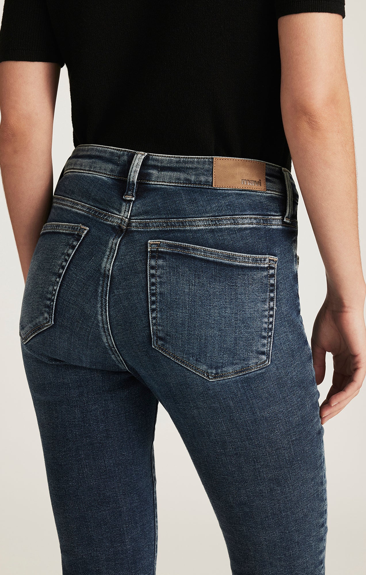 KATHLEEN SLIM BOYFRIEND IN USED BRUSHED FEATHER BLUE - Mavi Jeans