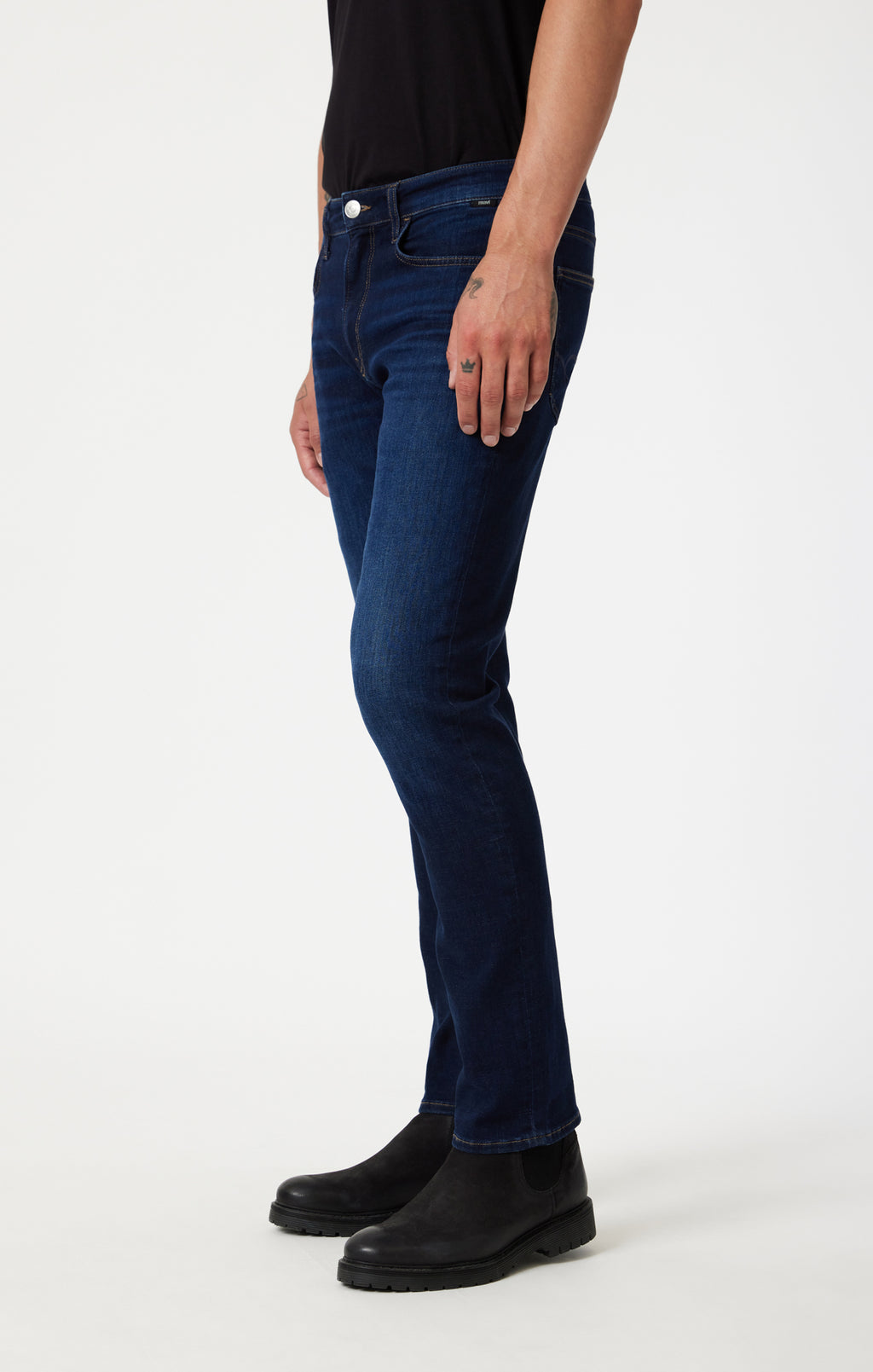 MARCUS SLIM STRAIGHT IN RINSE BRUSHED FEATHER BLUE - Mavi Jeans