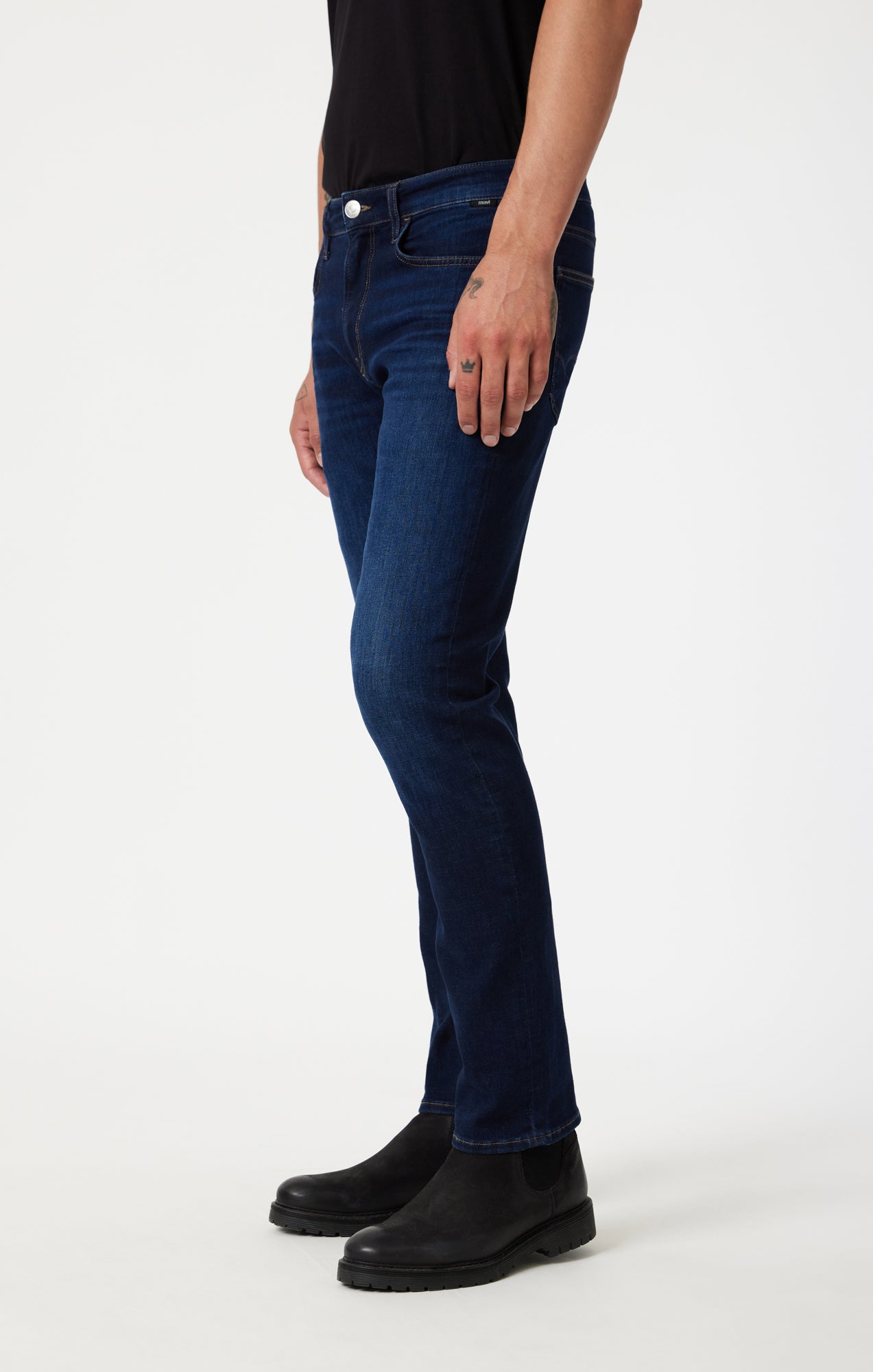 MARCUS SLIM STRAIGHT IN RINSE BRUSHED FEATHER BLUE - Mavi Jeans