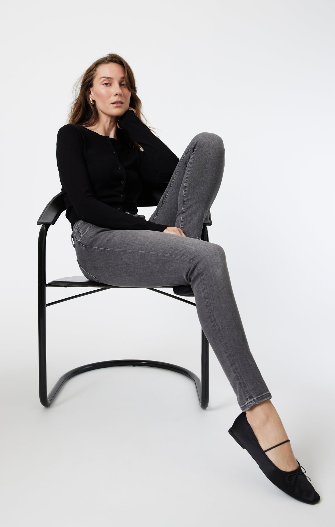 ALEXA SKINNY IN MID SMOKE INDIGO SHAPE - Mavi Jeans