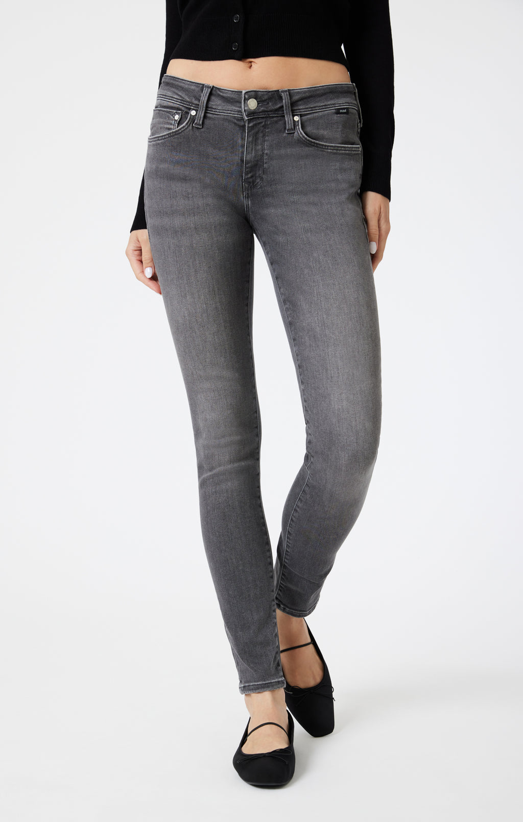 ALEXA SKINNY IN MID SMOKE INDIGO SHAPE - Mavi Jeans