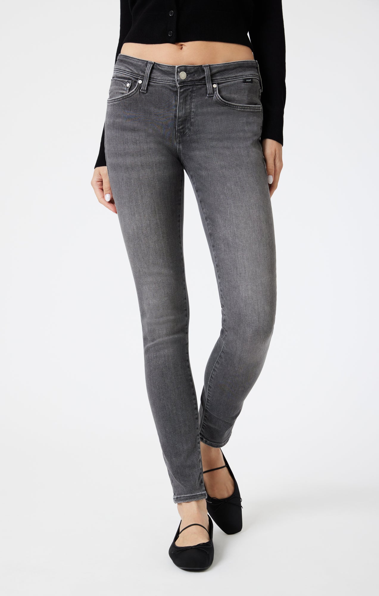 ALEXA SKINNY IN MID SMOKE INDIGO SHAPE - Mavi Jeans