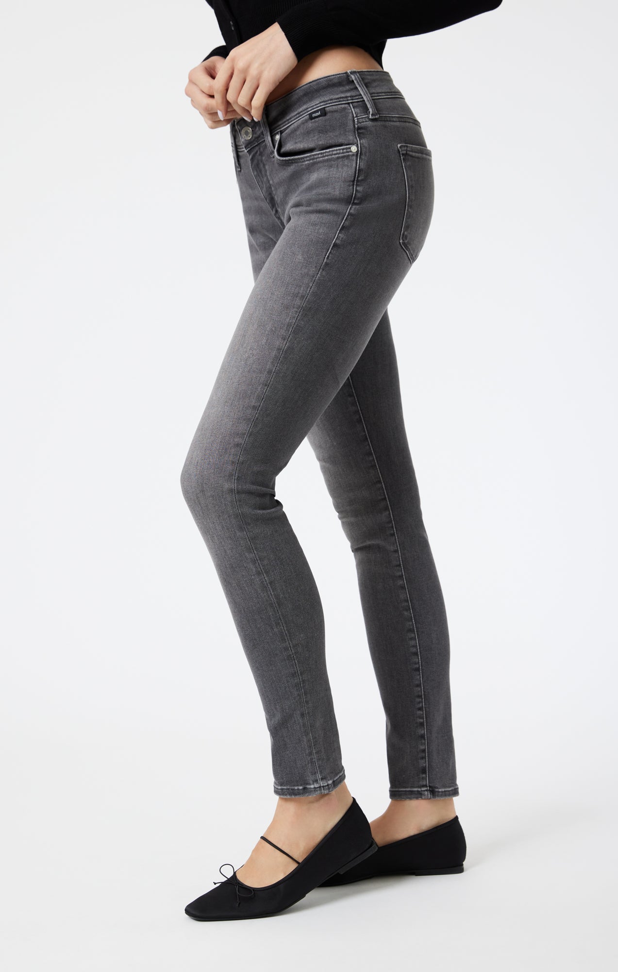 ALEXA SKINNY IN MID SMOKE INDIGO SHAPE - Mavi Jeans