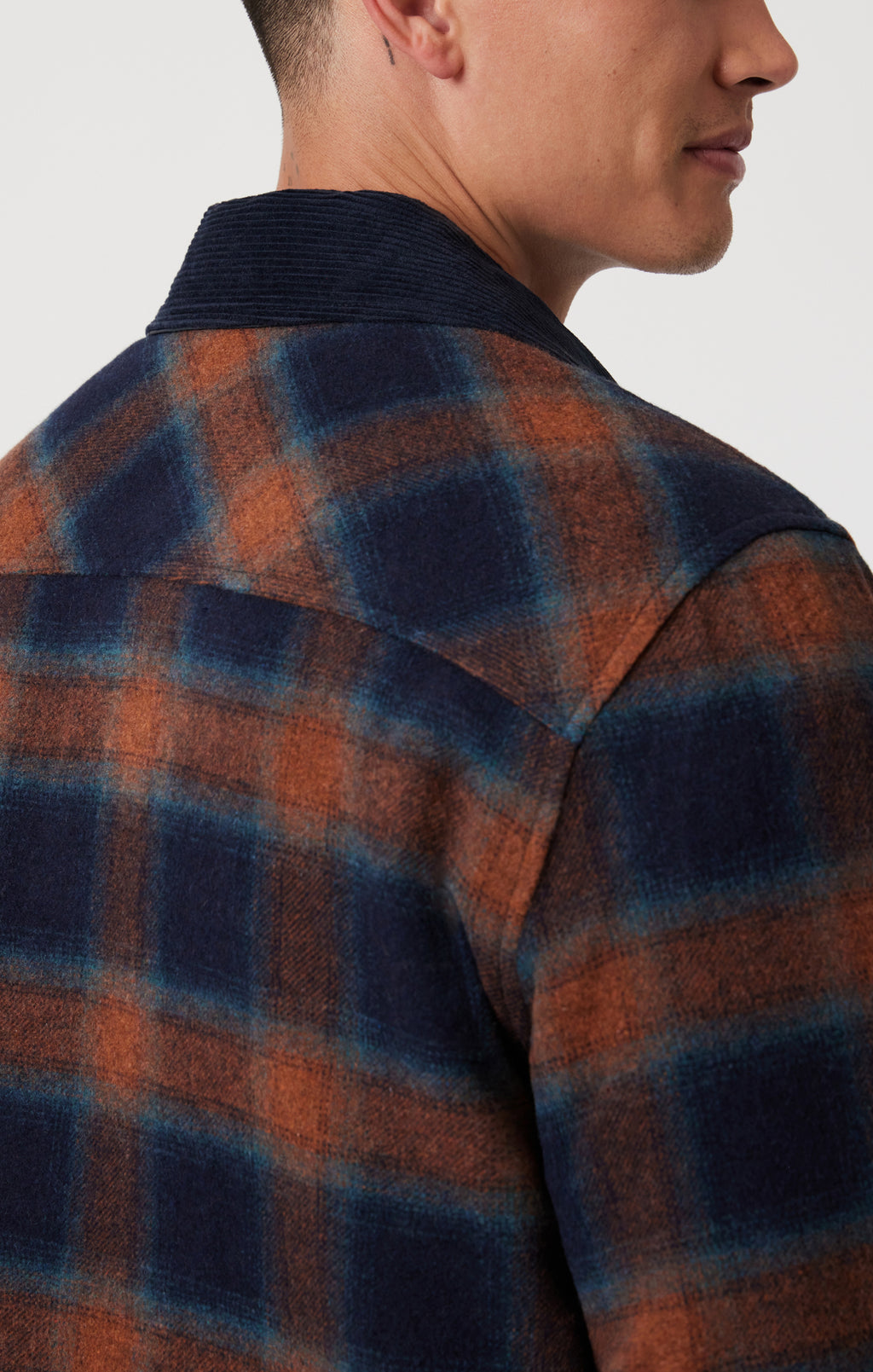PLAID SHACKET IN BRICK RED CHECK - Mavi Jeans