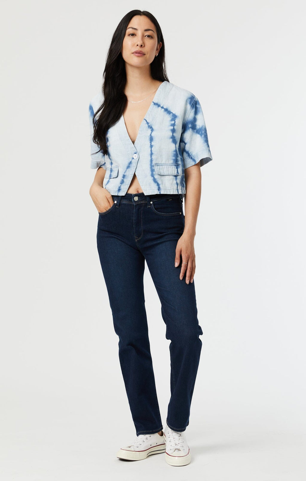 TIE DYE SHIRT IN INDIGO - Mavi Jeans