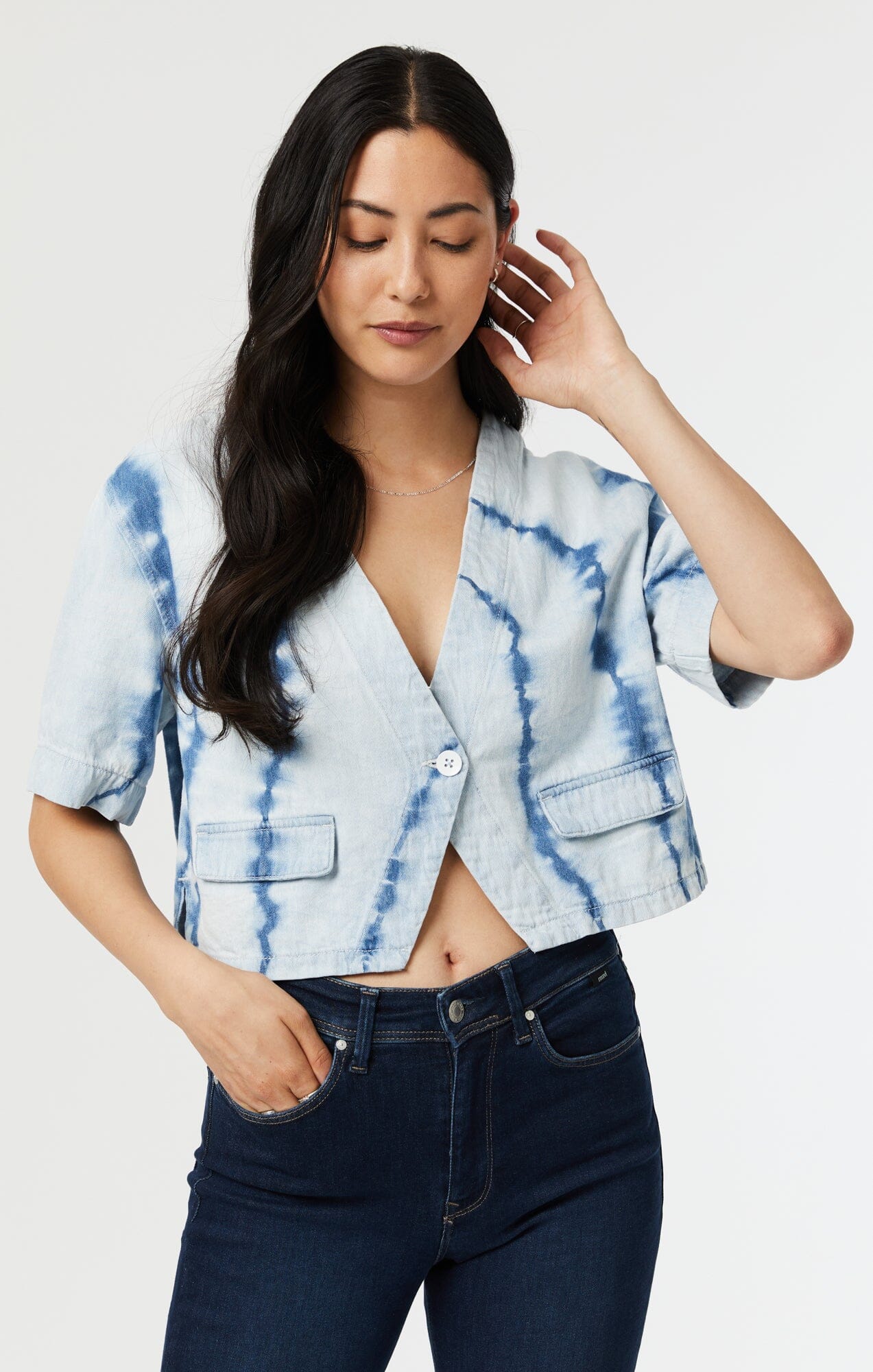 TIE DYE SHIRT IN INDIGO - Mavi Jeans