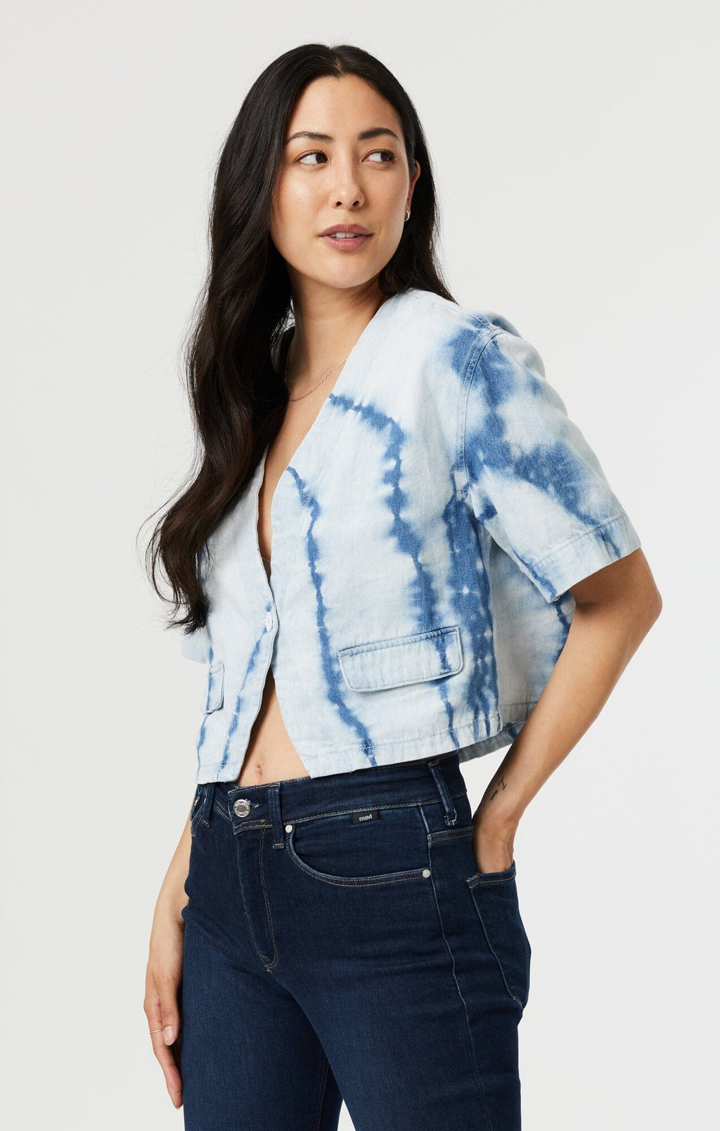 TIE DYE SHIRT IN INDIGO - Mavi Jeans