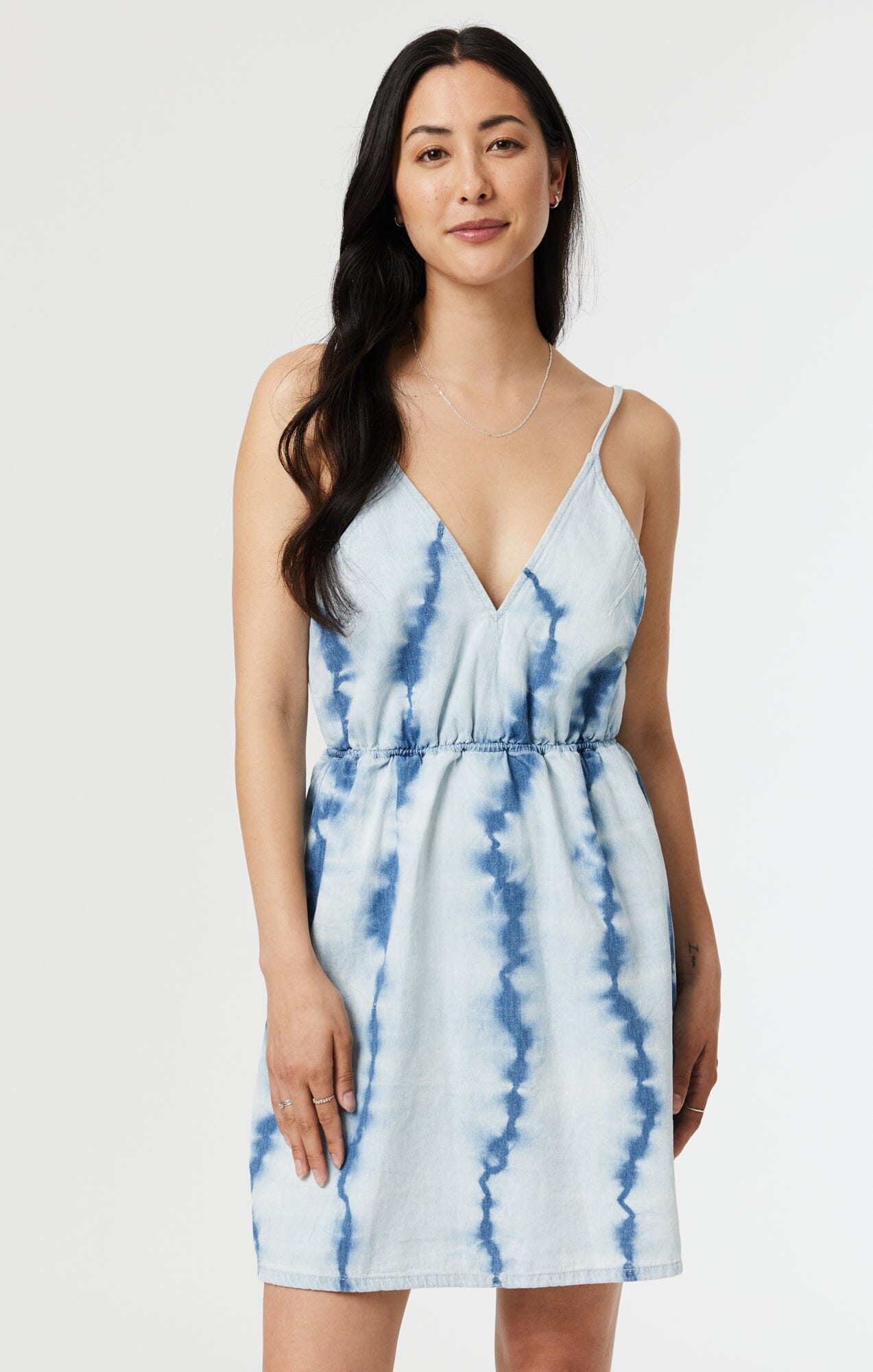 TIE DYE DRESS IN INDIGO - Mavi Jeans