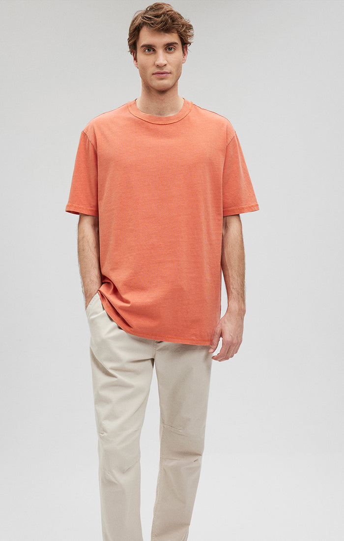 CREW NECK T-SHIRT IN CARNELIAN - Mavi Jeans