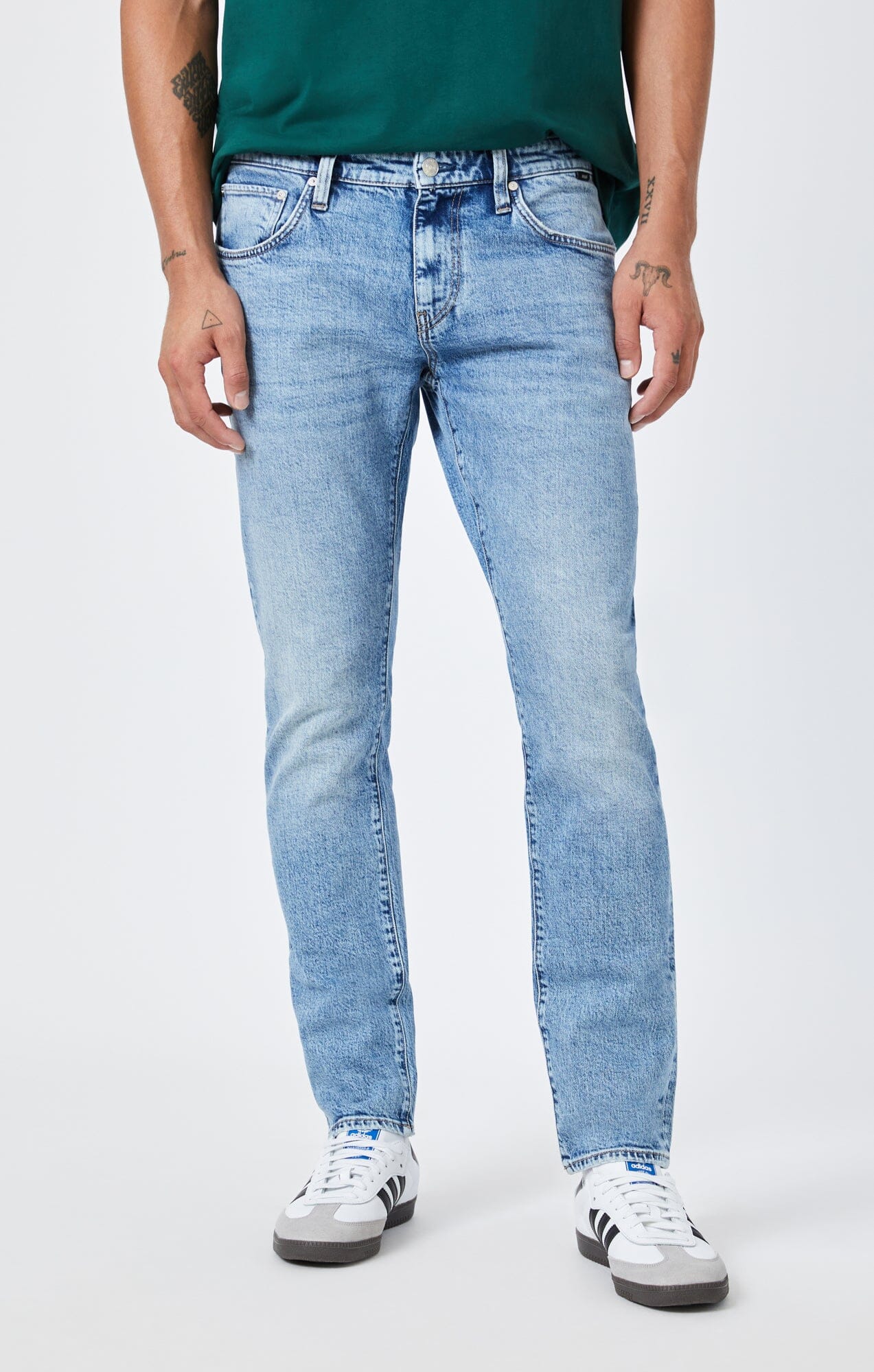 $148 NEW Mavi Jeans JAKE Slim Leg Stretch Light Brushed Feather