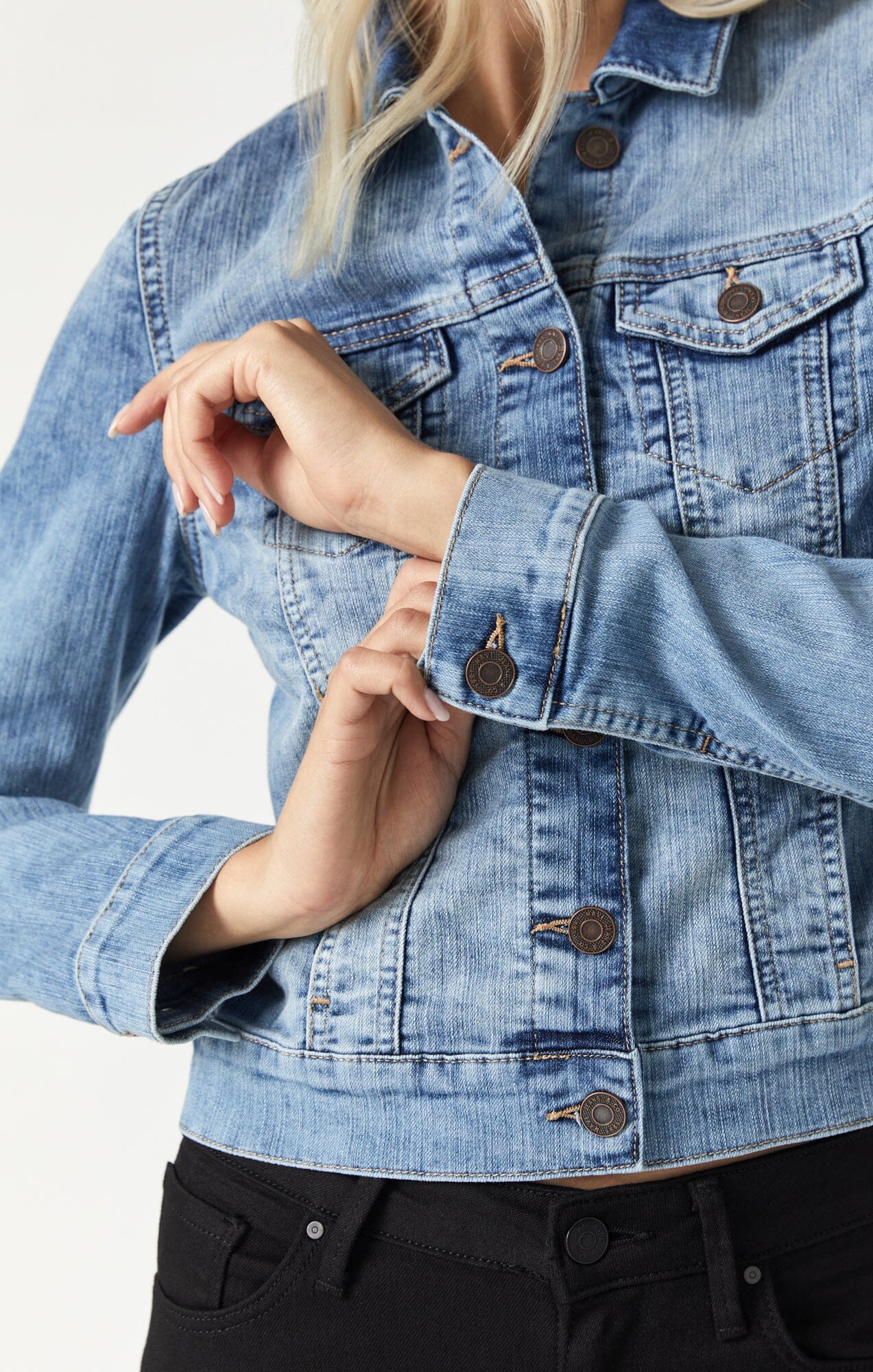 SAMANTHA DENIM JACKET IN BLEACH RANDOM NOLITA - Mavi Jeans