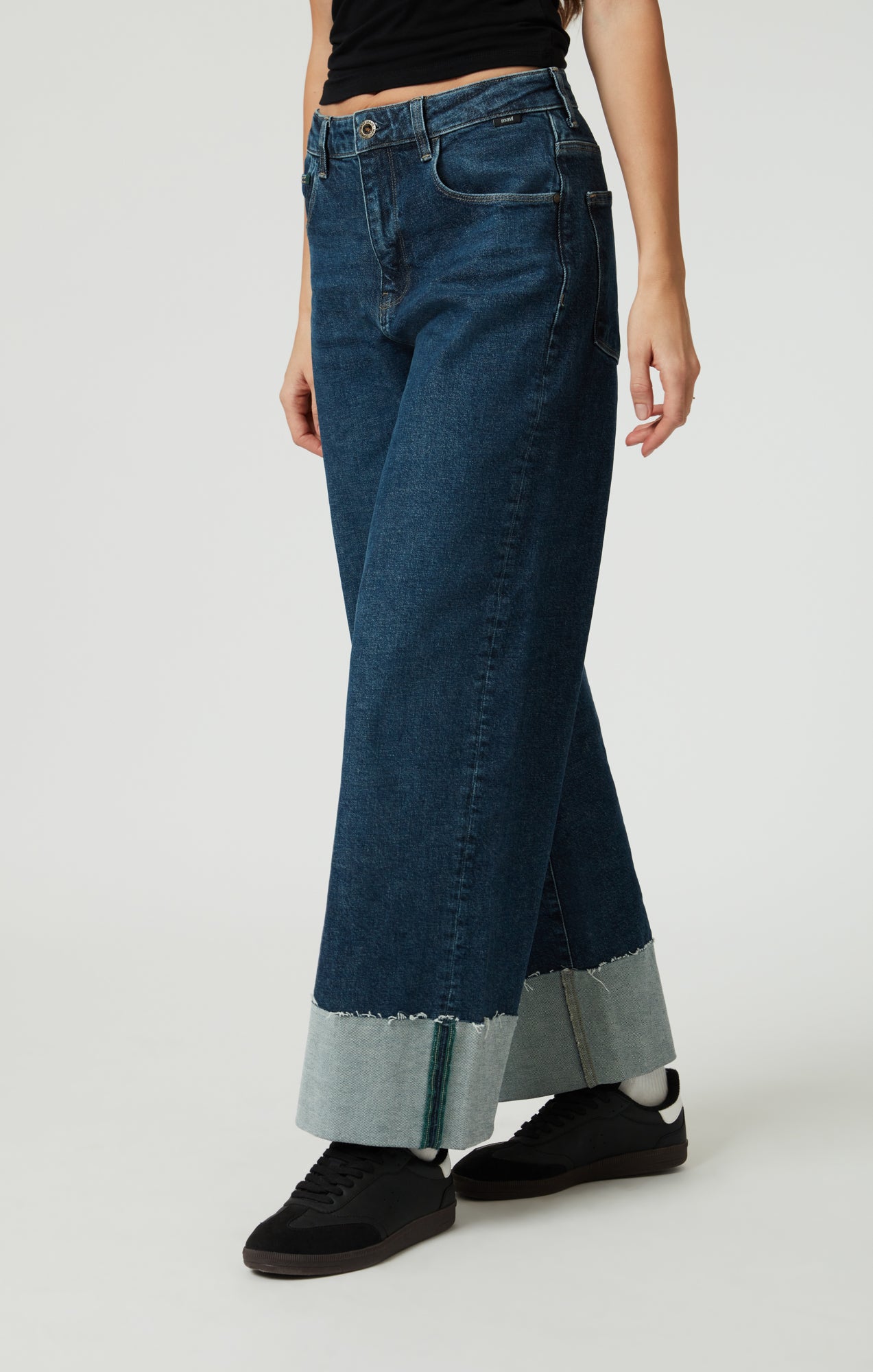 CATHY WIDE LEG IN DARK BLUE DENIM - Mavi Jeans
