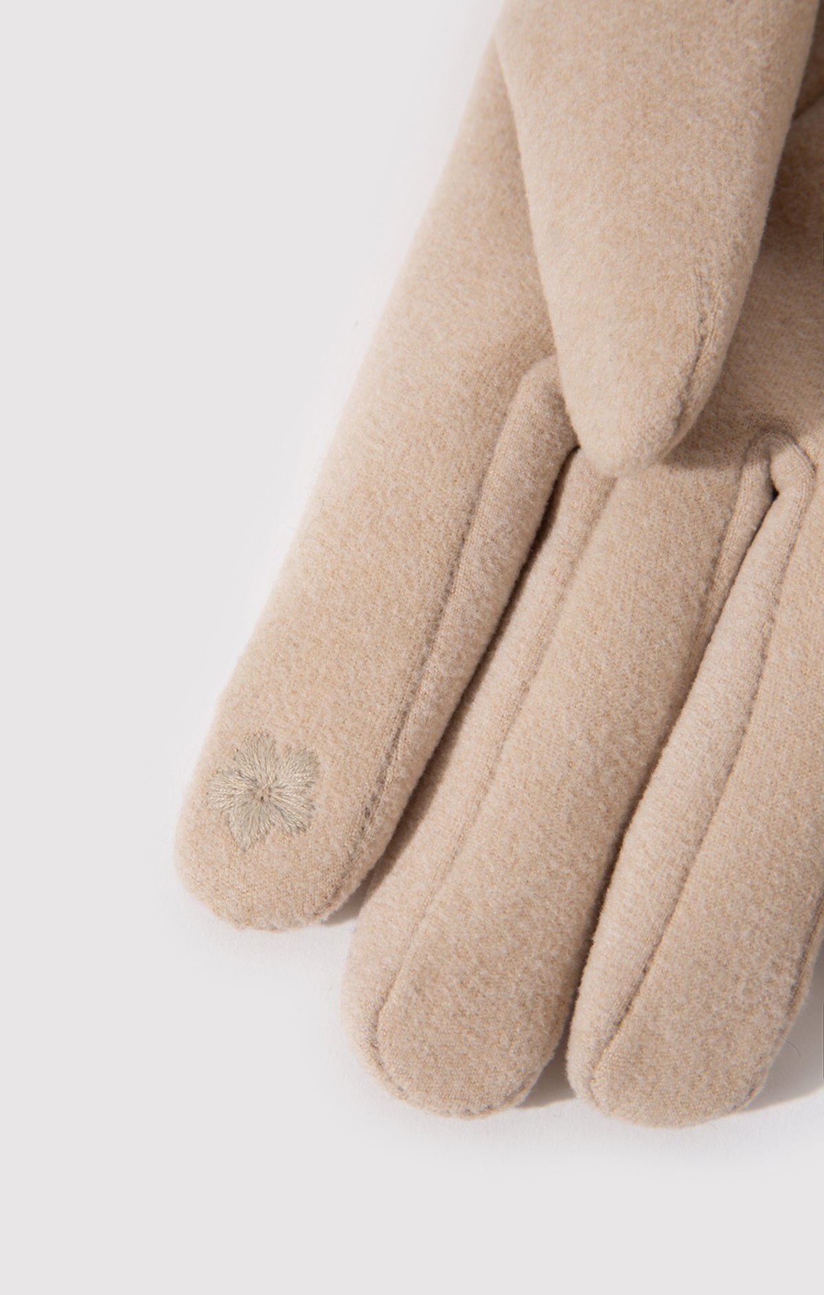 FLEECE GLOVES IN OATMEAL - Mavi Jeans