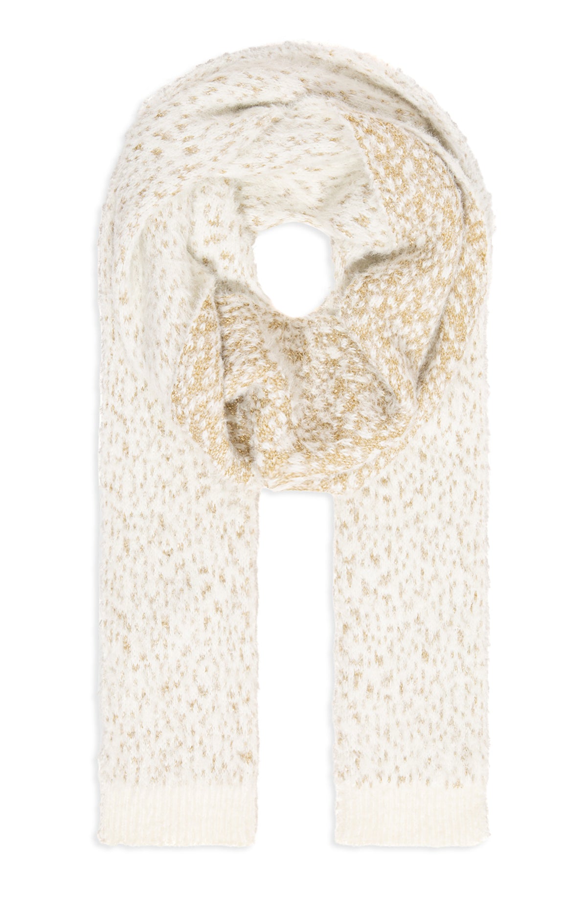 CHUNKY KNIT SCARF IN ECRU - Mavi Jeans