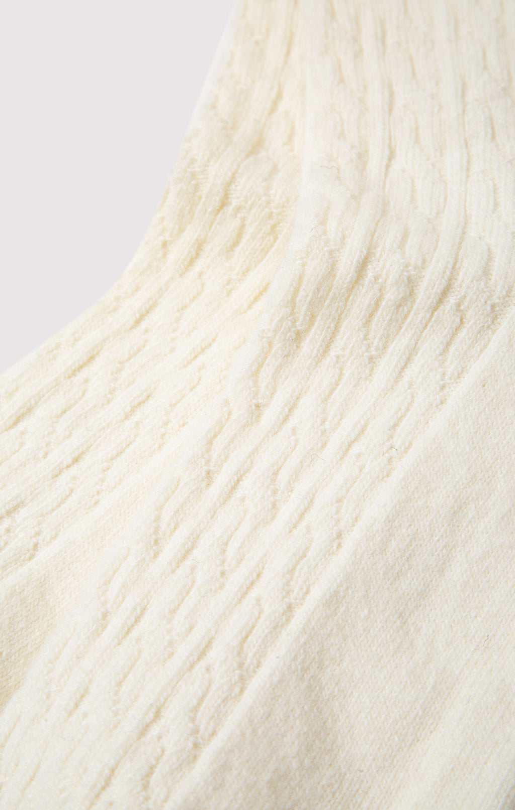 CABLE-KNIT BOOT SOCKS IN BEIGE - Mavi Jeans