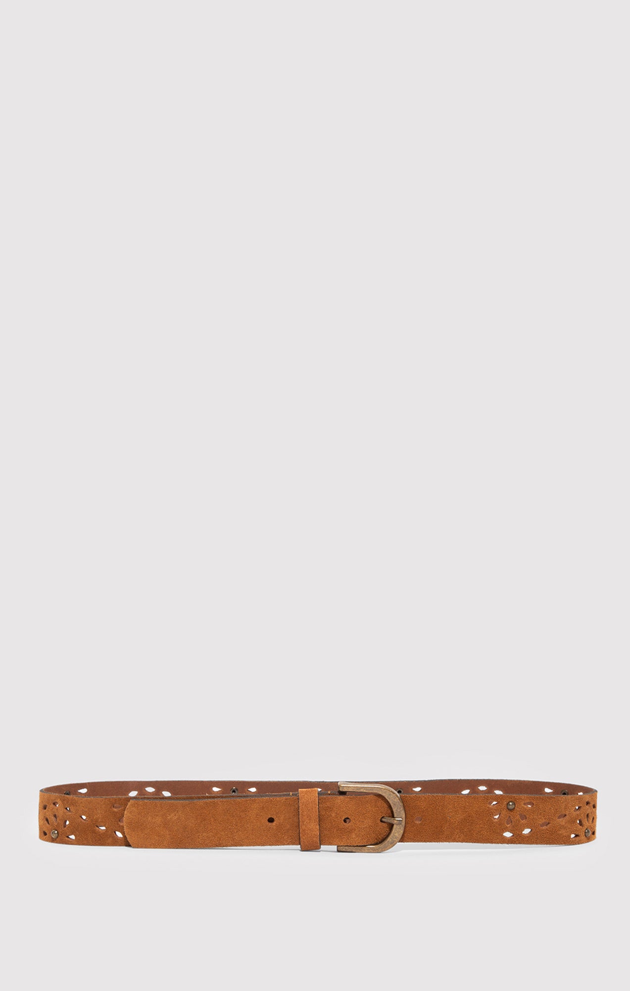 FLORAL CUTOUT BELT IN BROWN - Mavi Jeans