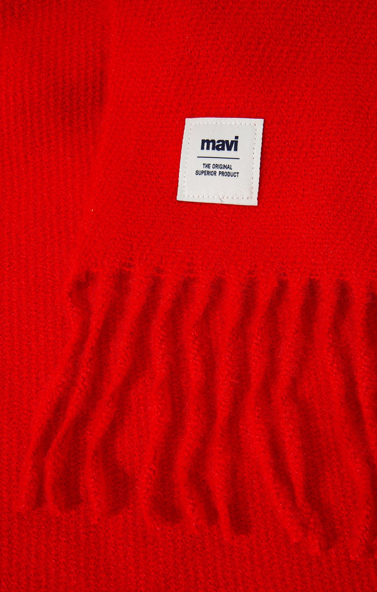 FRINGE SCARF IN RED - Mavi Jeans
