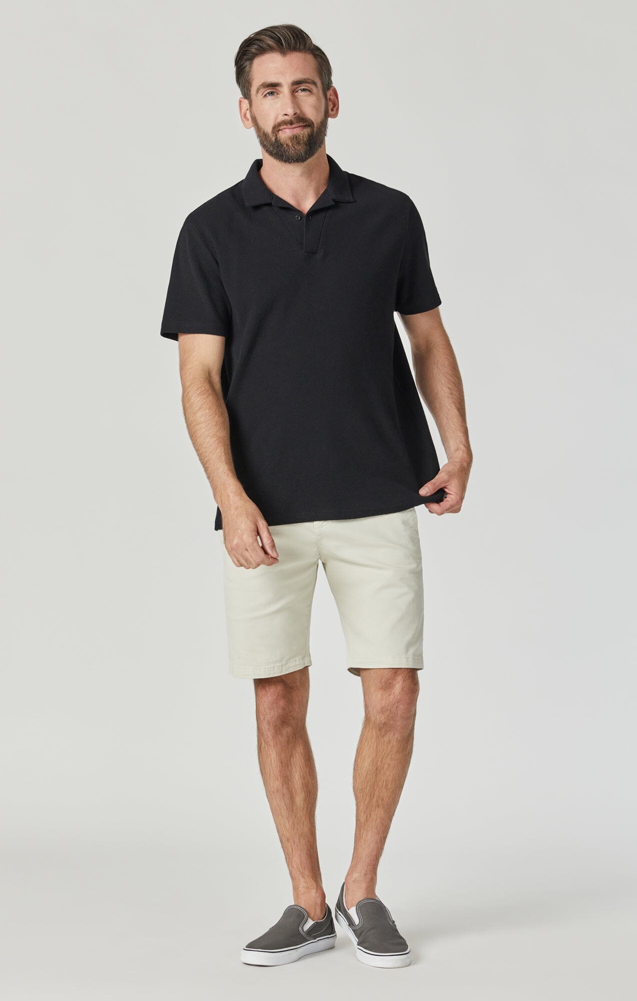 Mavi Men's Simon Shorts in Silver Birch Twill