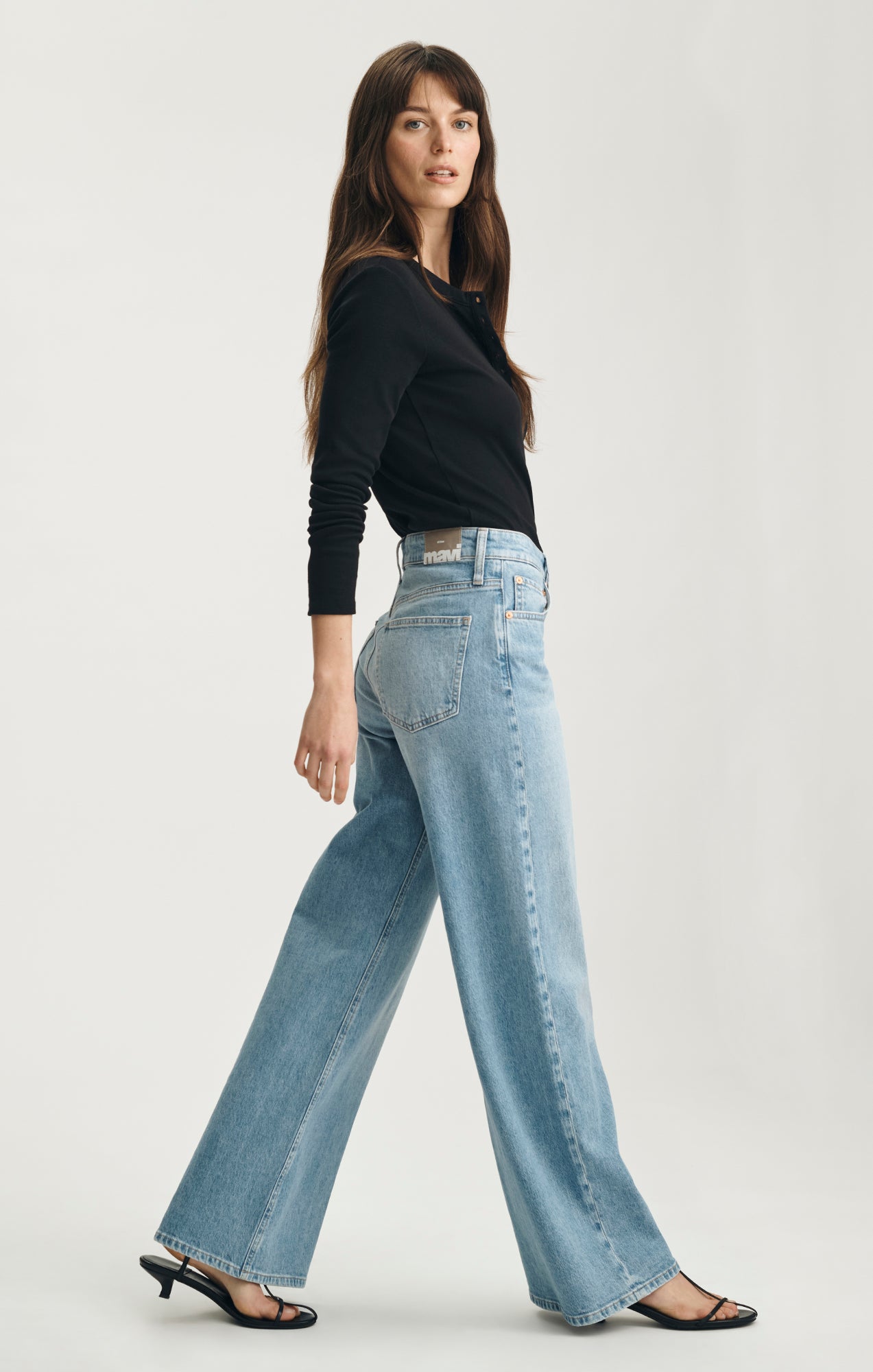 FLORIDA WIDE LEG IN BLEACHED CLASSIC BLUE - Mavi Jeans