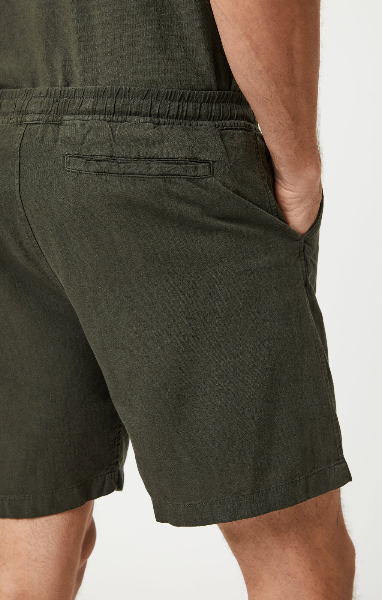 LINEN SHORTS IN ASPHALT - Mavi Jeans