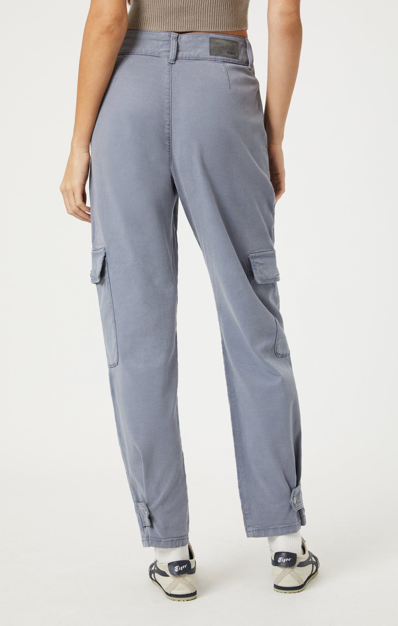 ELSIE CARGO PANTS IN FLINT STONE LUXE TWILL - Mavi Jeans