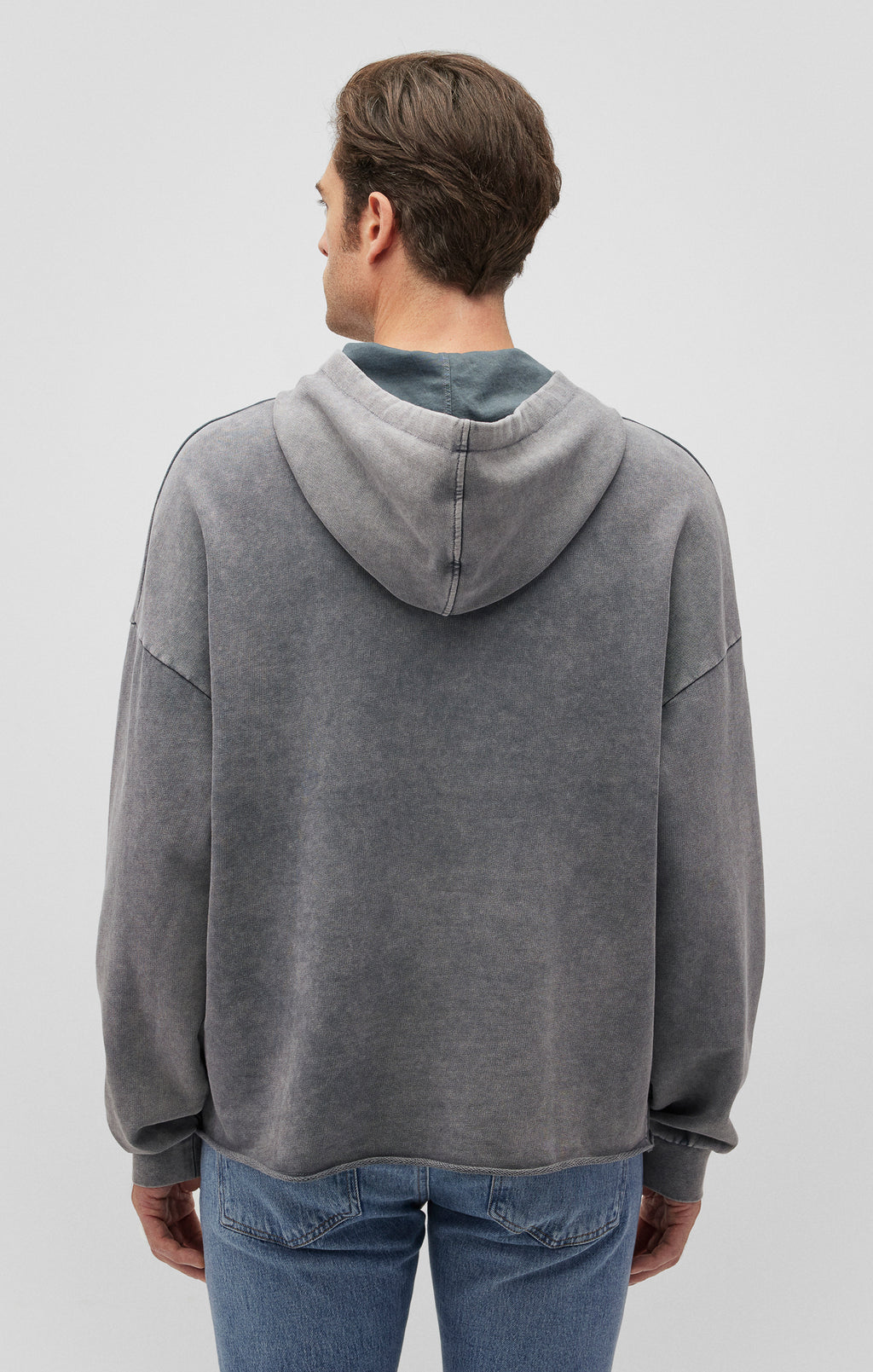 RAW EDGE HOODIE IN MONUMENT - Mavi Jeans