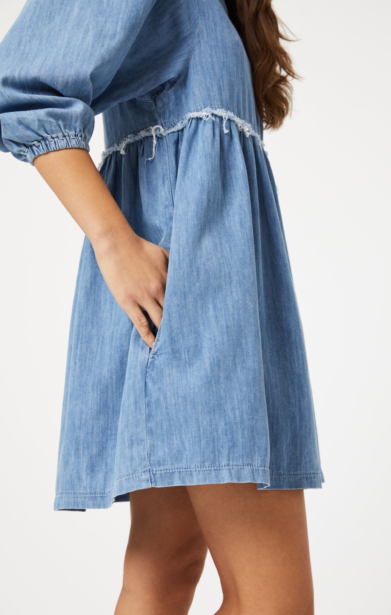 DORY DRESS IN MID BLUE LIGHT DENIM - Mavi Jeans