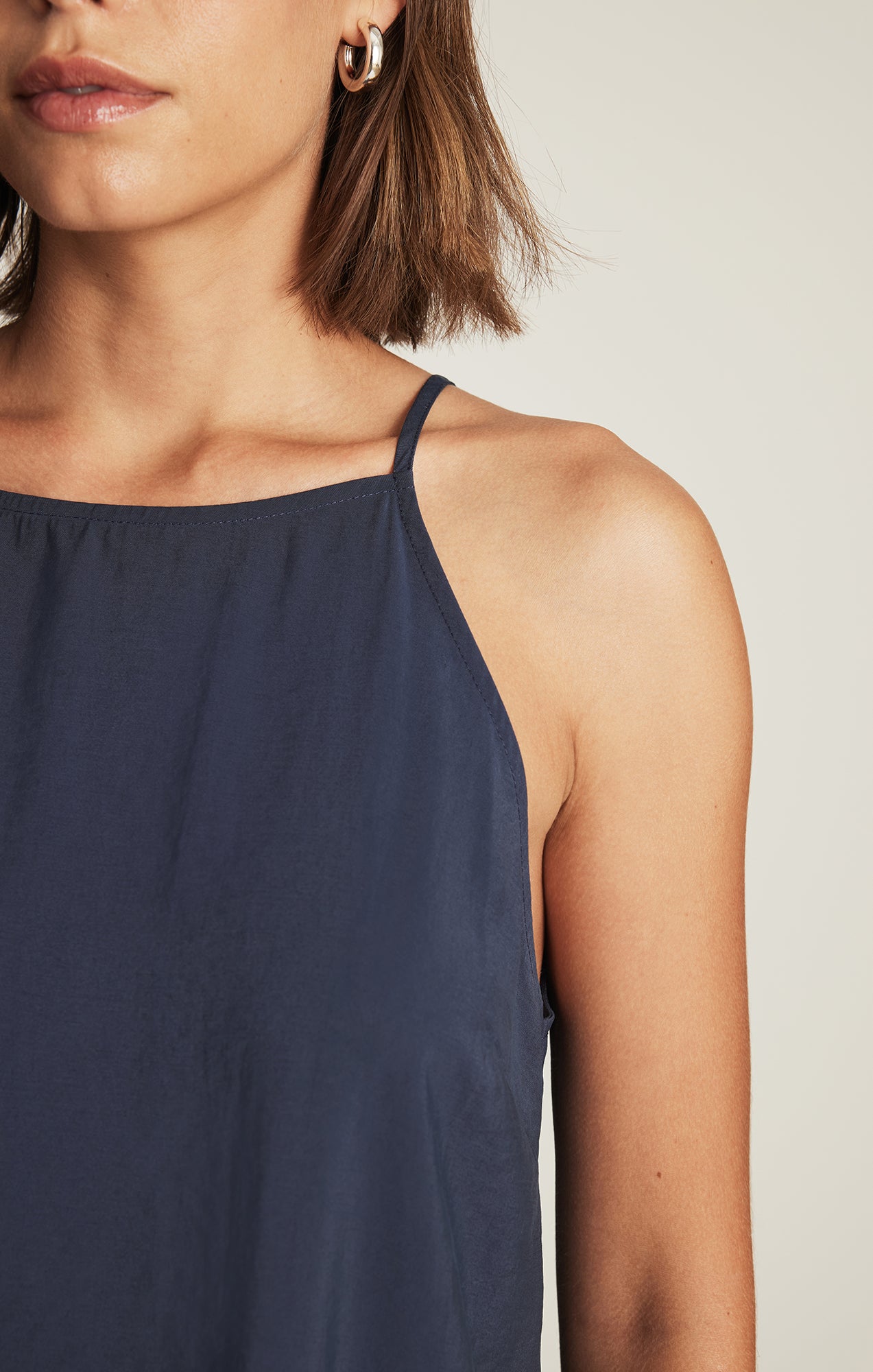 cami strap midi dress Mavi Women's Cami Strap Midi Dress In Mood Indigo