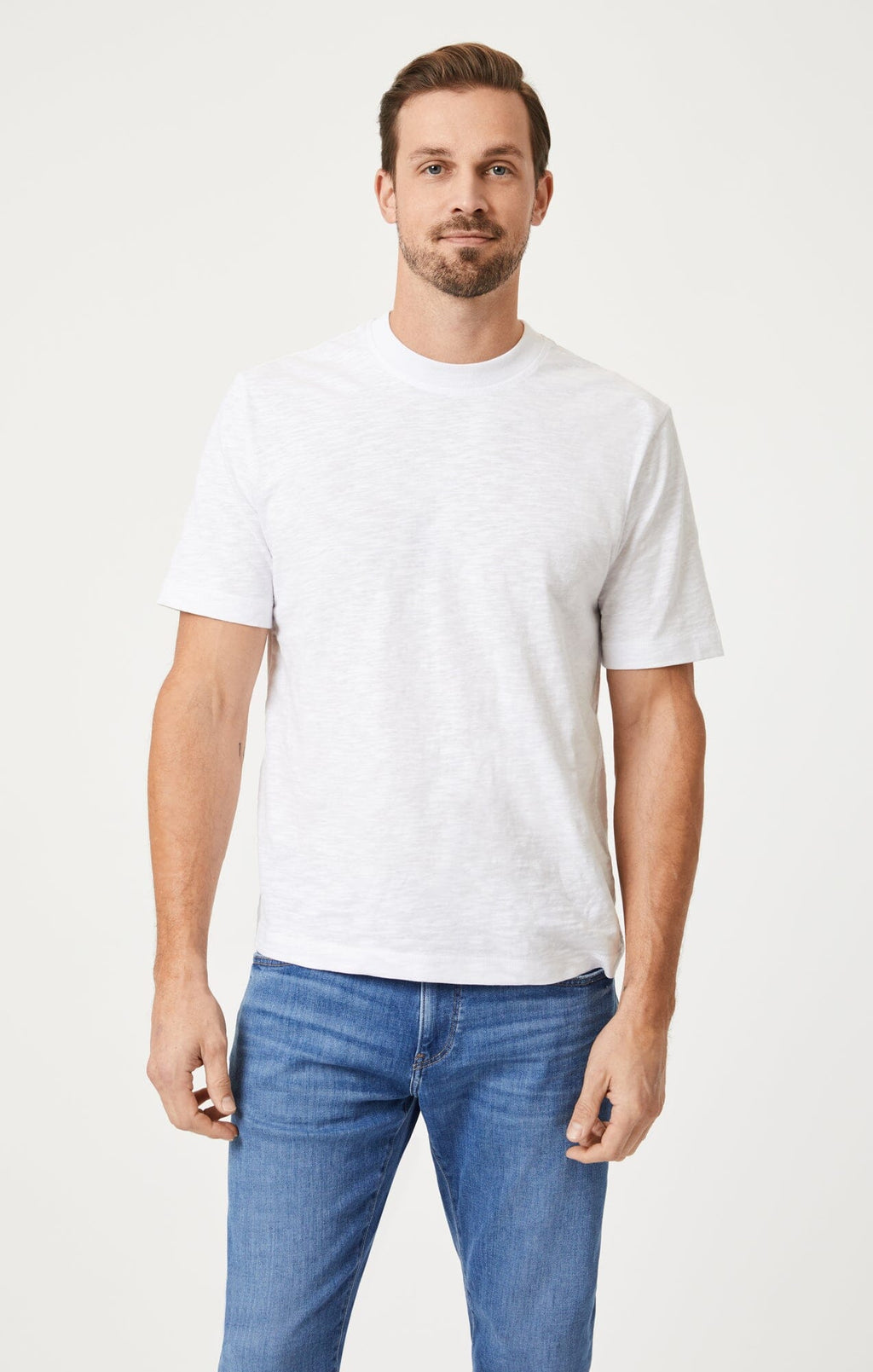 SHORT SLEEVE T-SHIRT IN WHITE - Mavi Jeans
