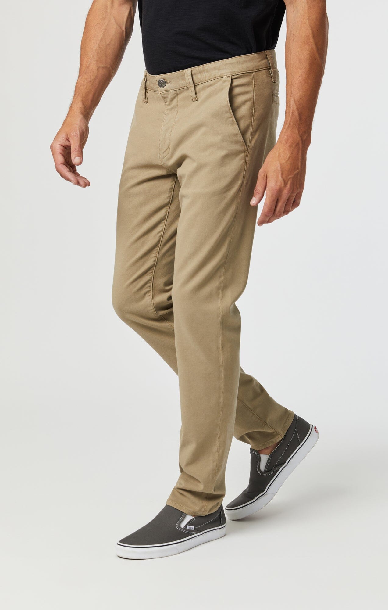 MILTON SLIM STRAIGHT CHINO IN BEIGE LUXE TWILL - Mavi Jeans