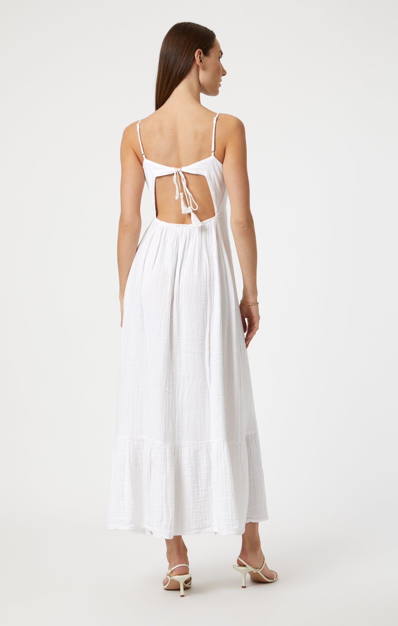 WOVEN MAXI DRESS IN WHITE - Mavi Jeans