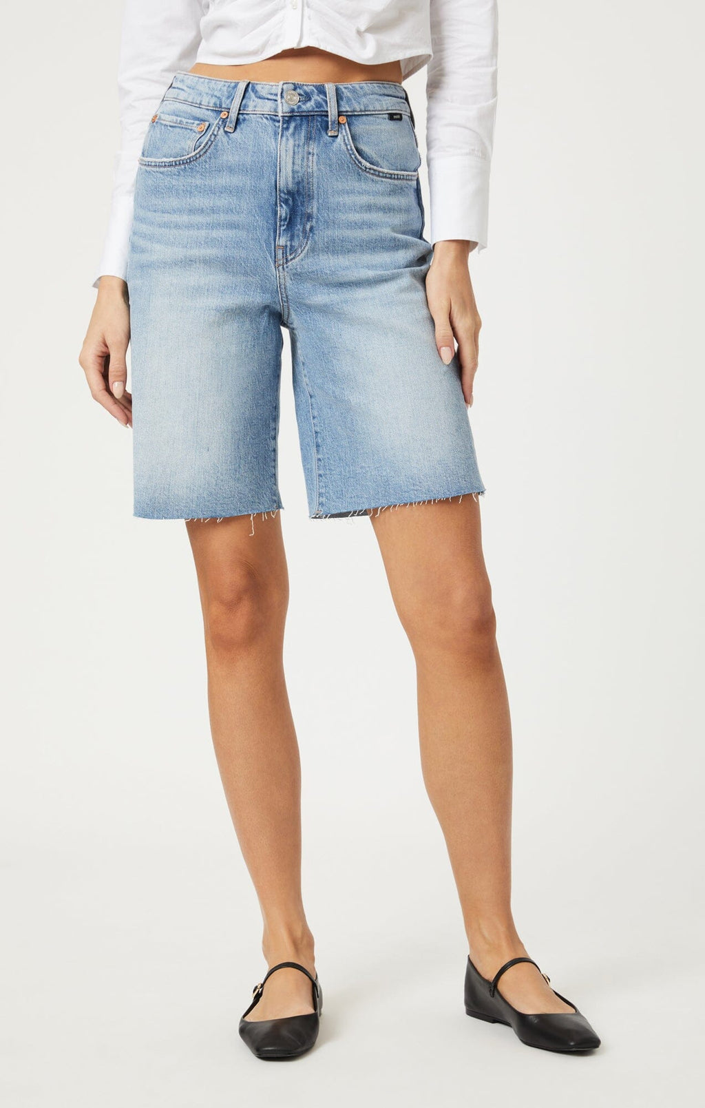 SELINA SHORTS IN LIGHT USED CLASSIC BLUE - Mavi Jeans