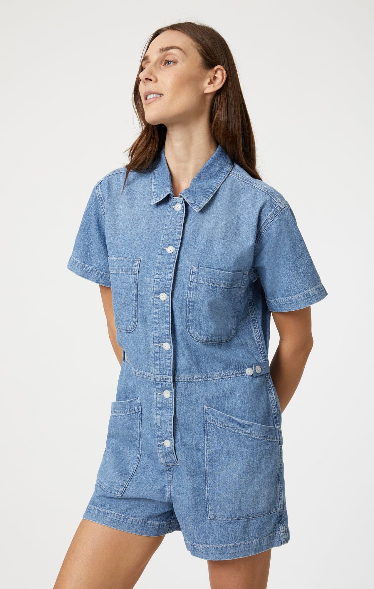 NOREEN ROMPER IN MID DENIM - Mavi Jeans