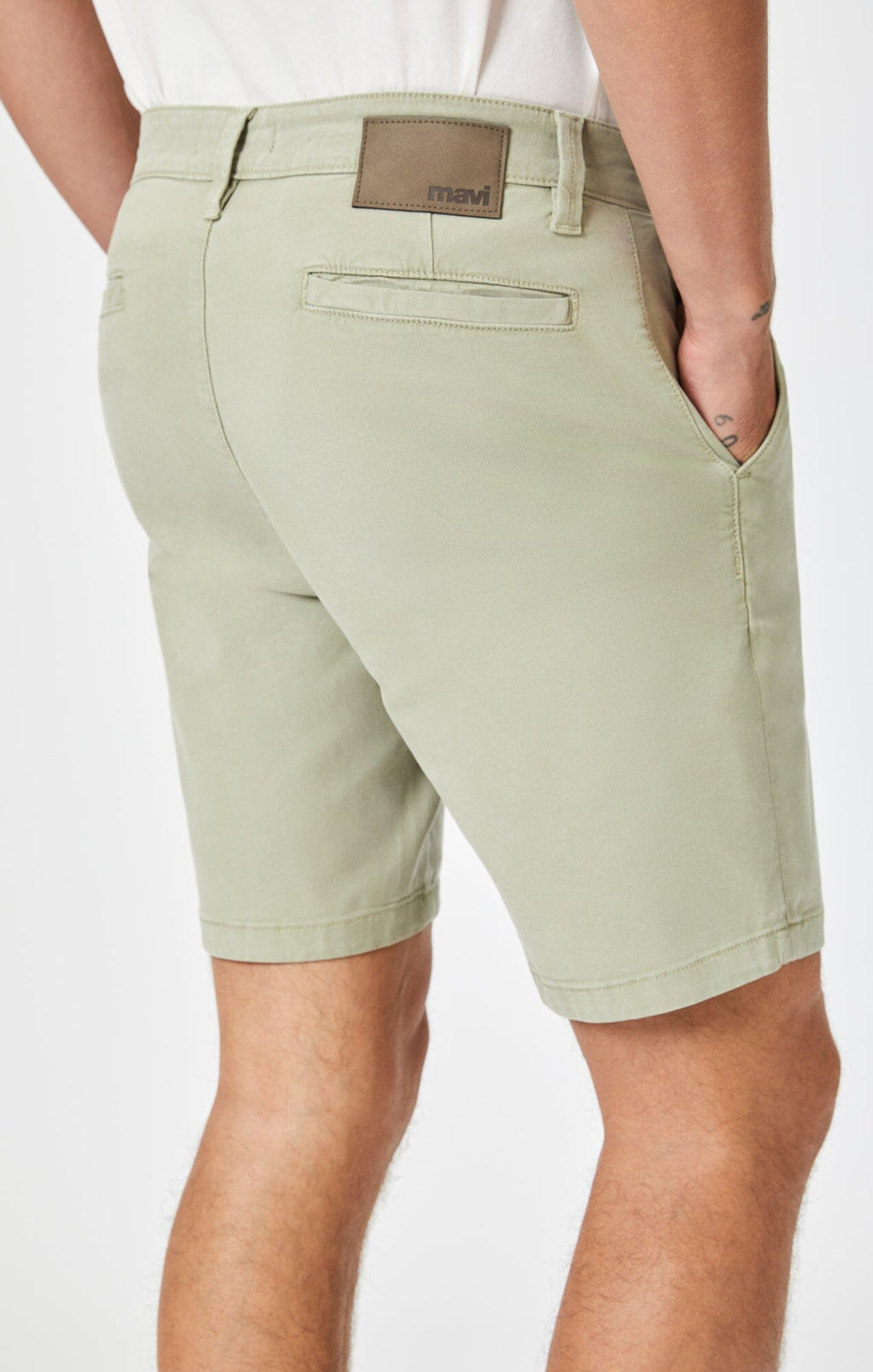 NOAH SHORTS IN SEA GRASS LUXE TWILL - Mavi Jeans