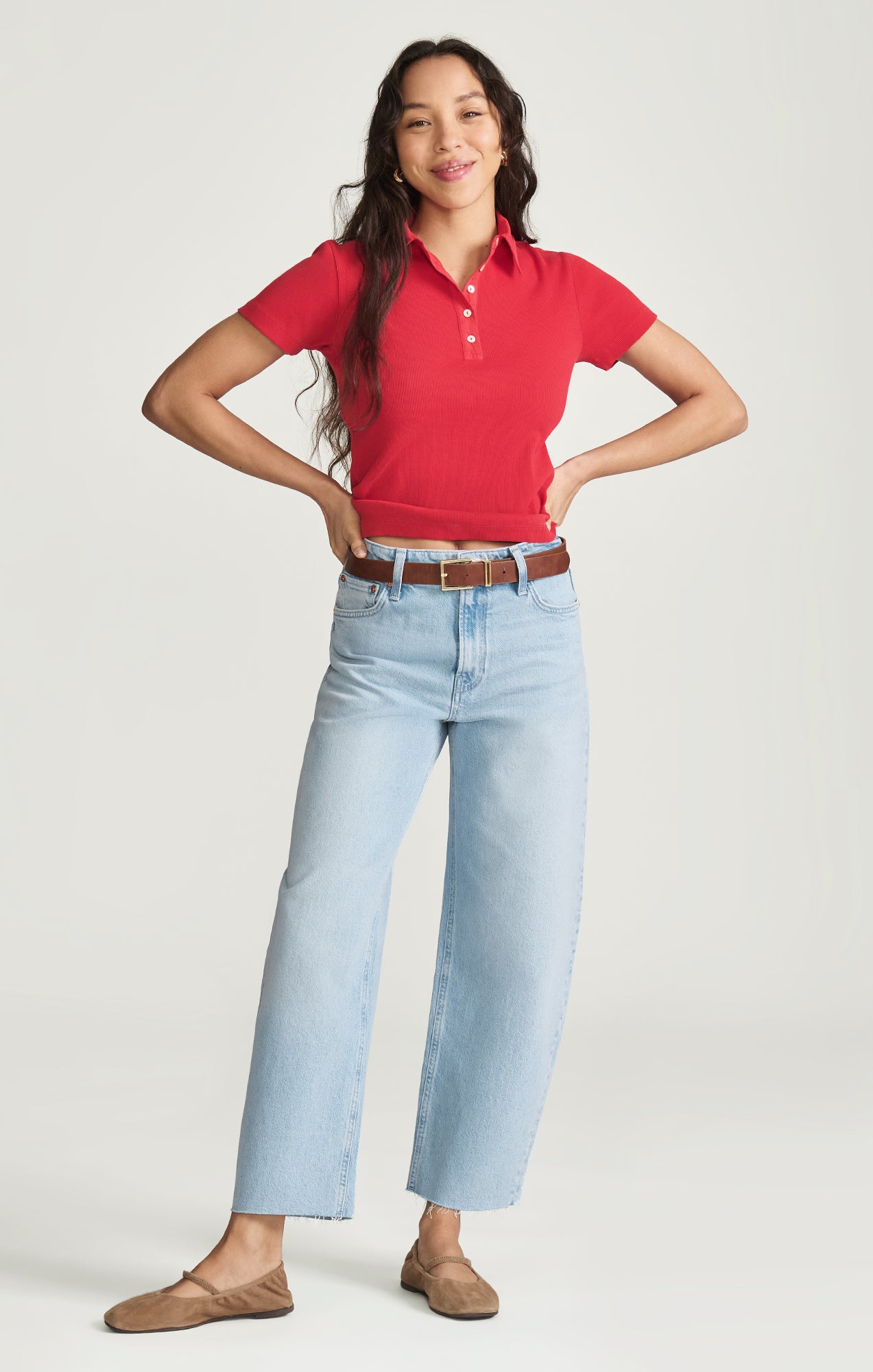 NICA CROPPED BARREL IN BLEACHED CLASSIC BLUE - Mavi Jeans
