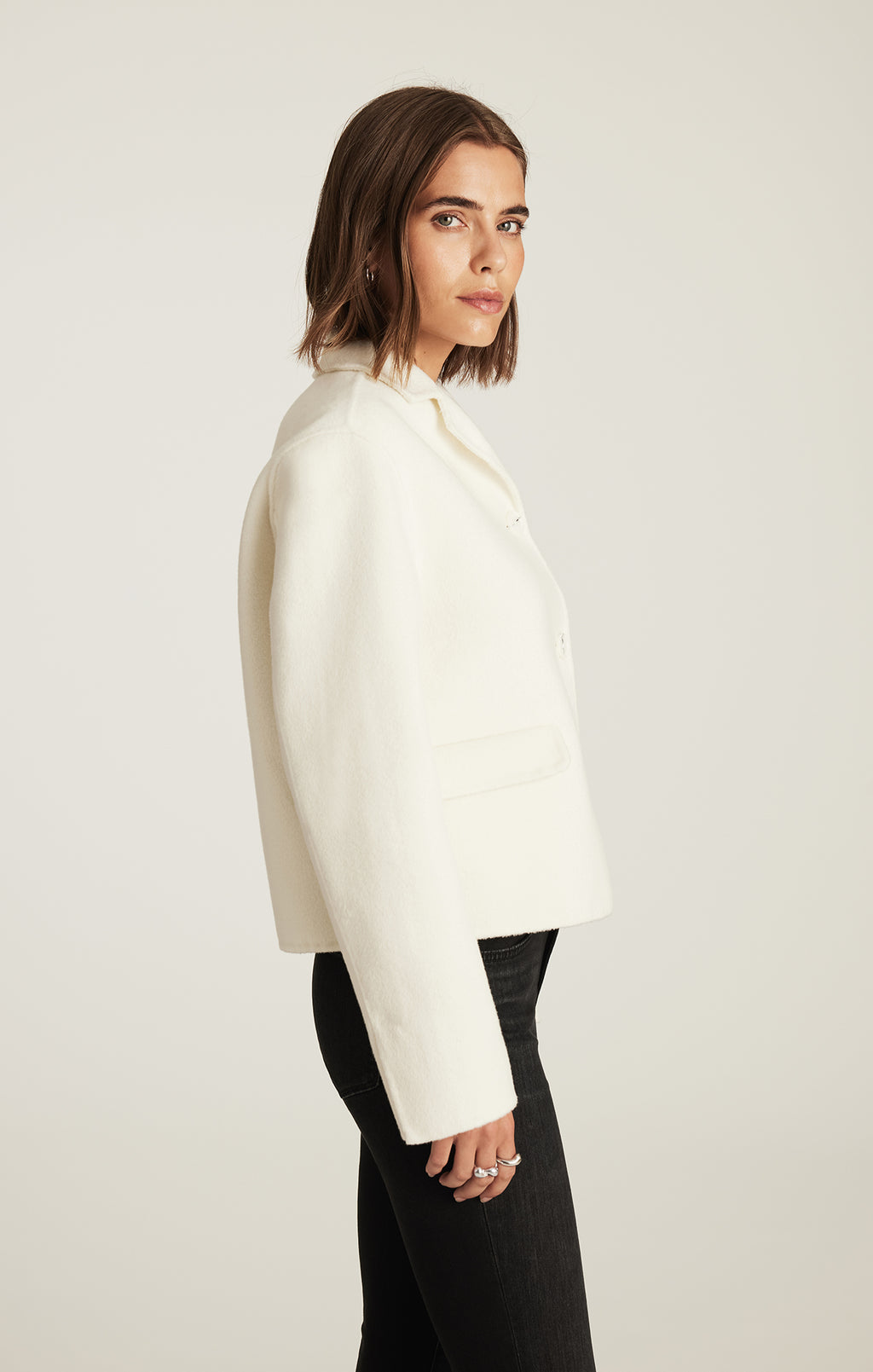 EDITION STRUCTURED JACKET IN COCONUT MILK - Mavi Jeans