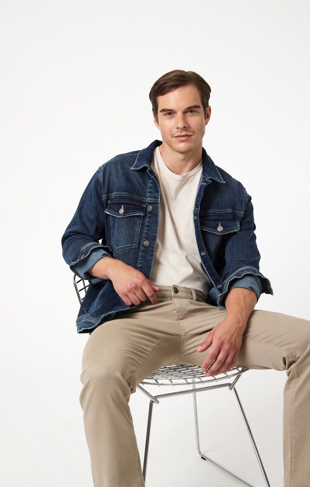 ZACH STRAIGHT LEG IN SAND CASUAL TWILL - Mavi Jeans